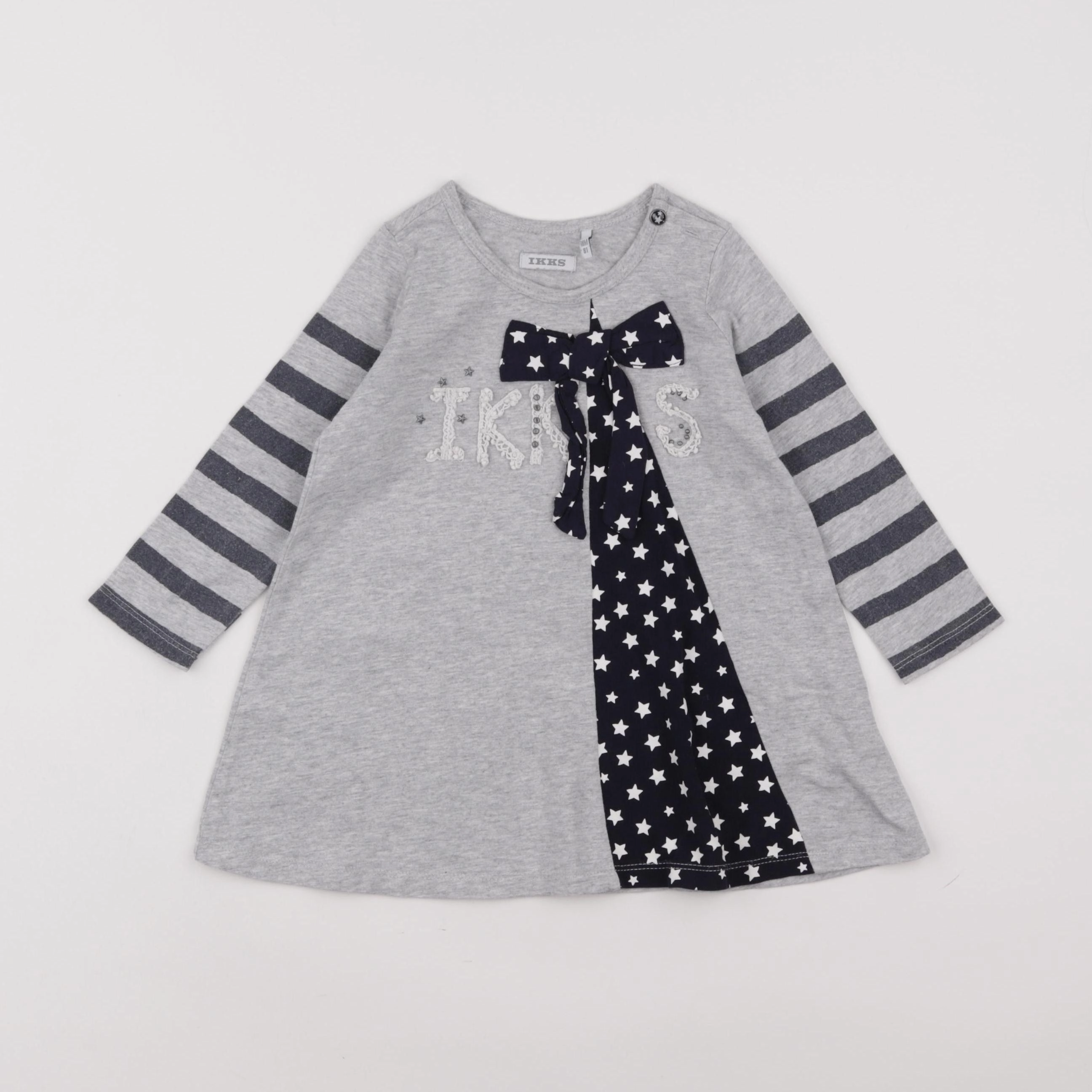 IKKS - robe gris - 18 mois