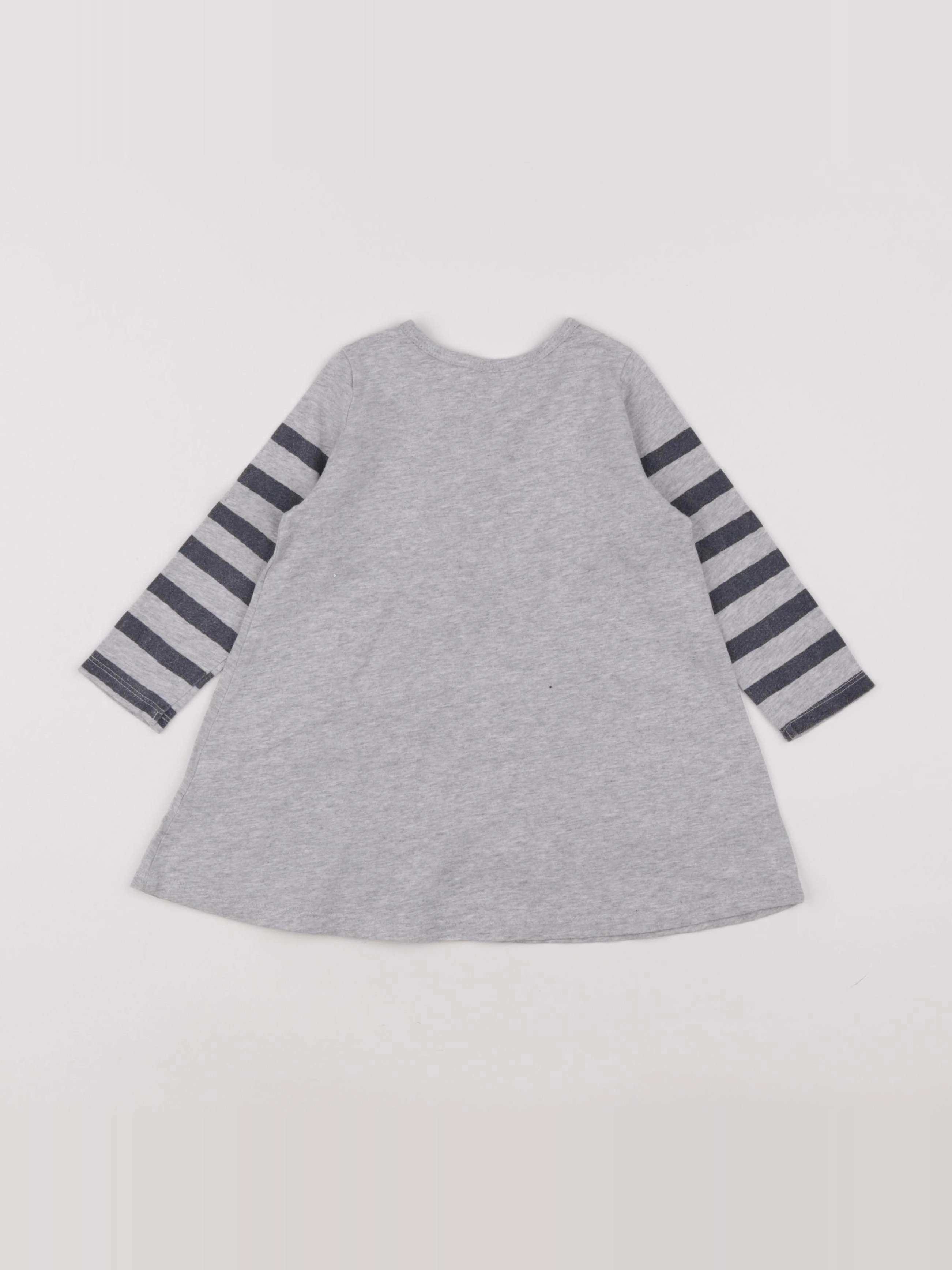 IKKS - robe gris - 18 mois