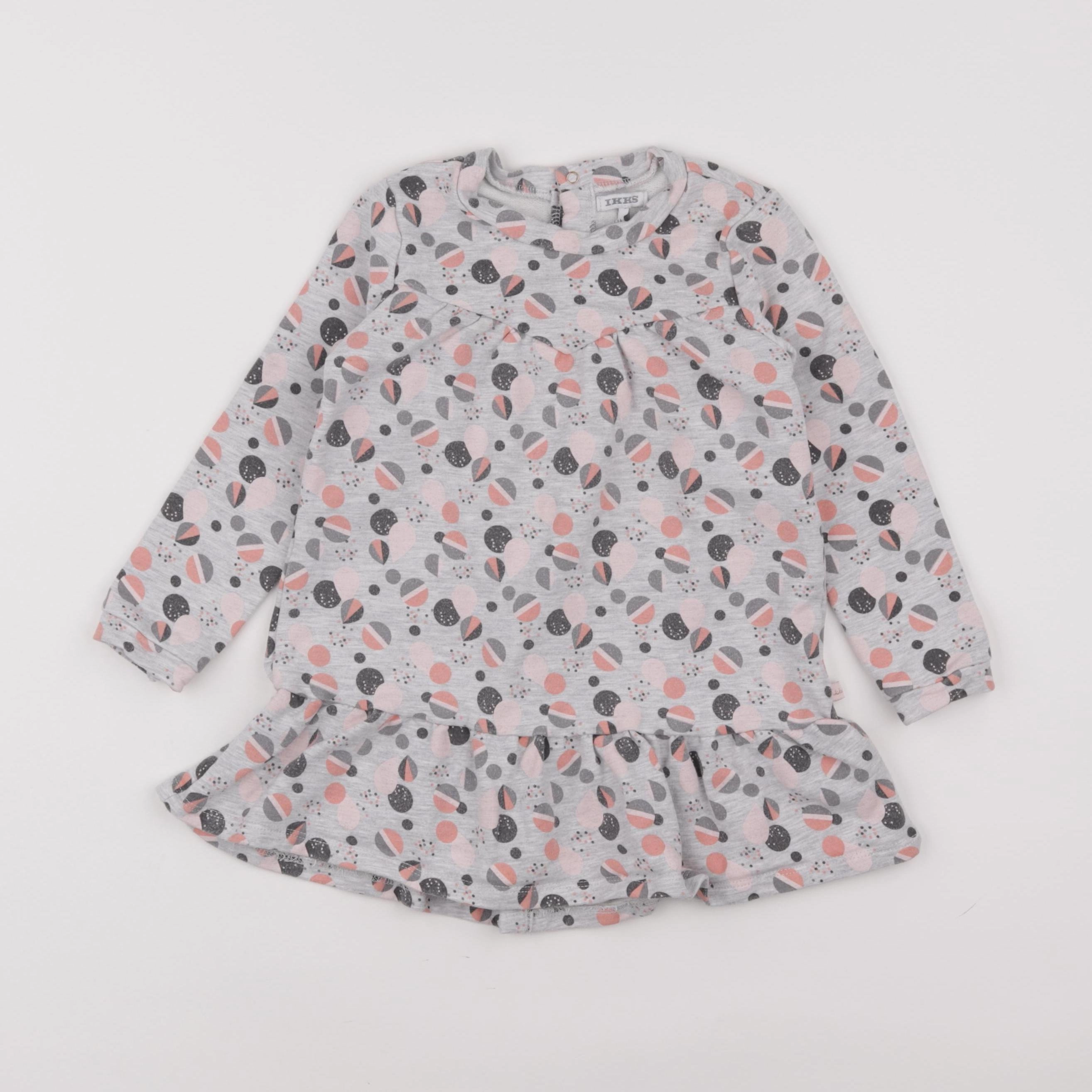 IKKS - robe gris - 3 ans