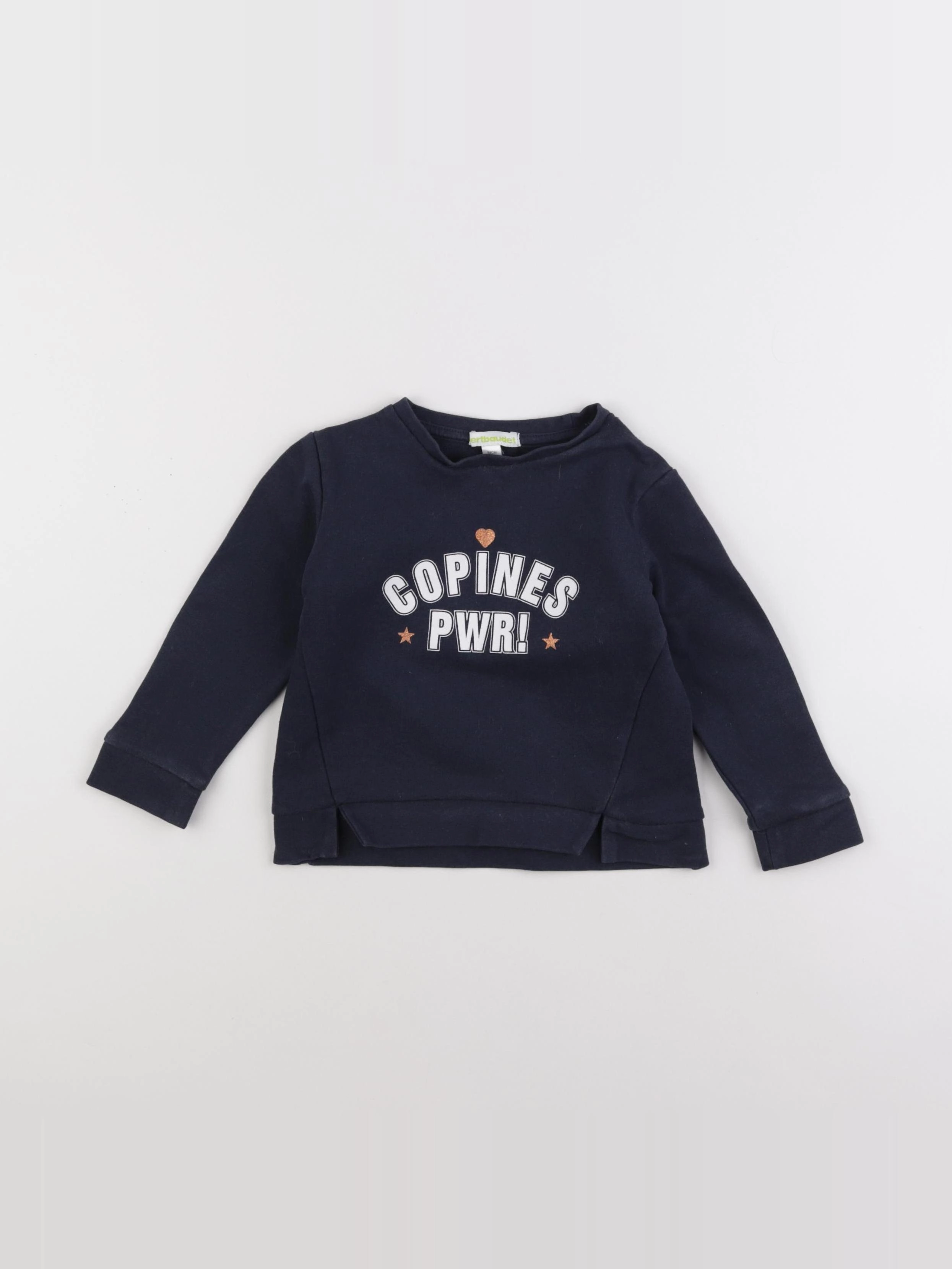 Vertbaudet - sweat bleu - 3 ans