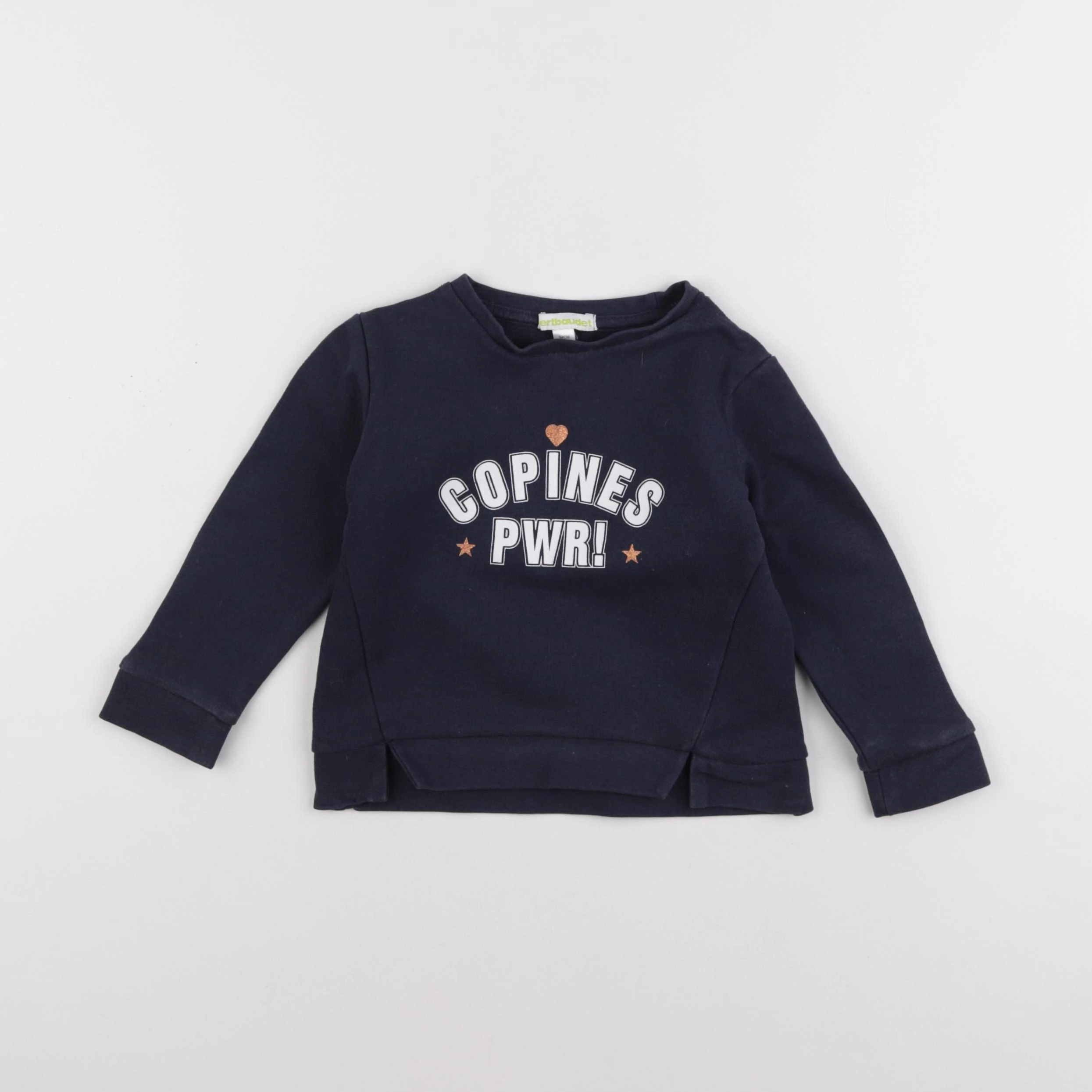 Vertbaudet - sweat bleu - 3 ans