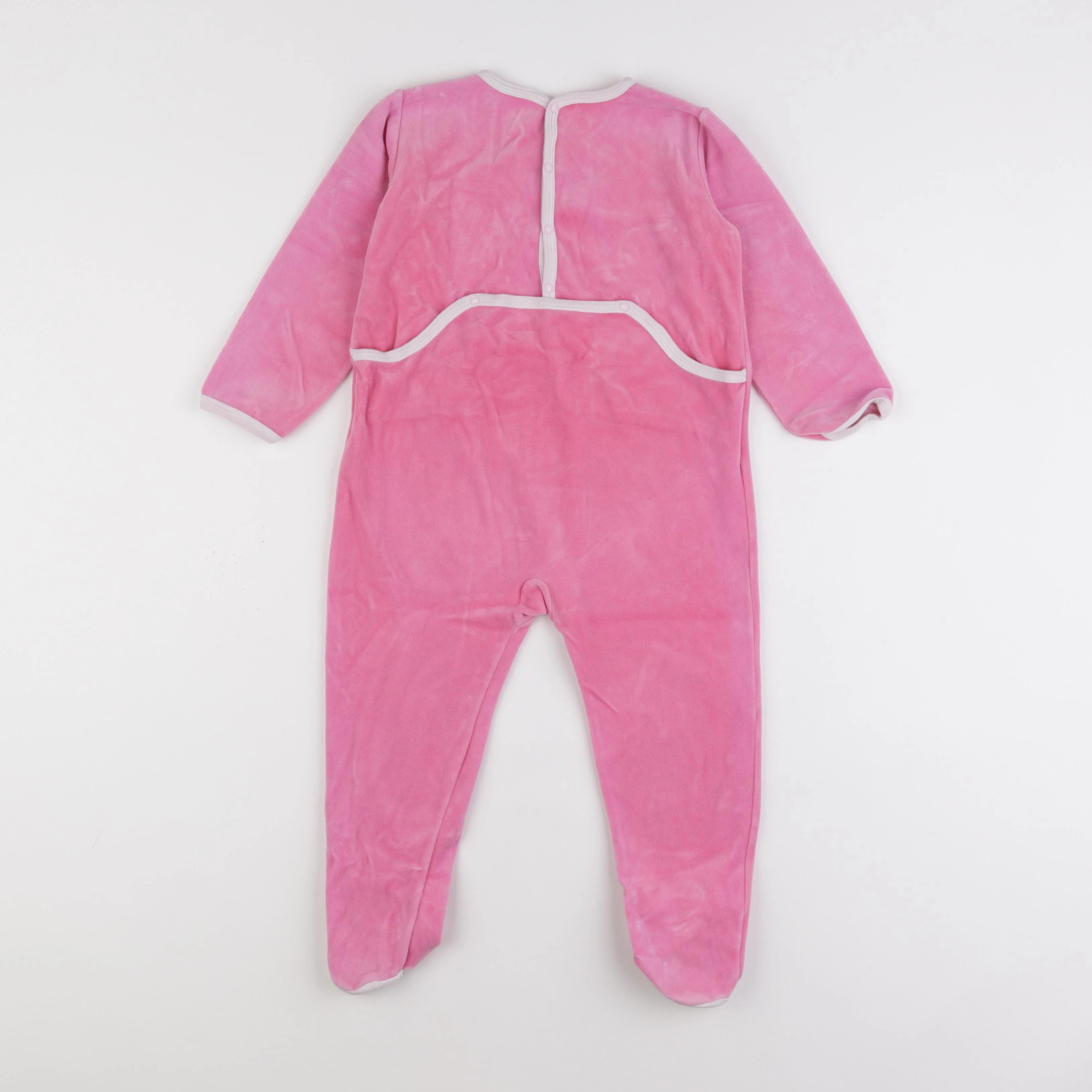 Petit Bateau - pyjama velours rose - 3 ans