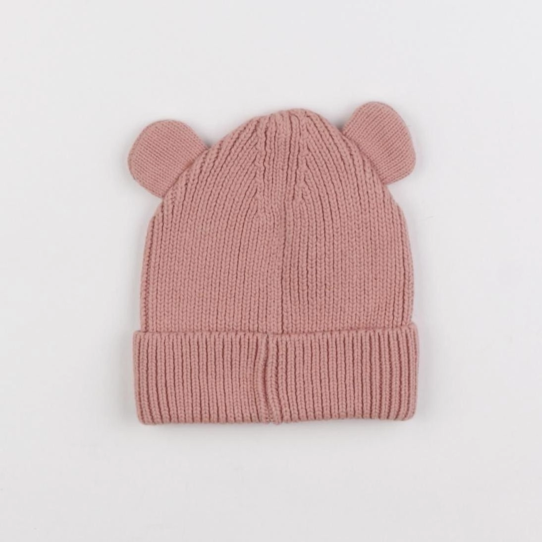 H&M - bonnet rose - 3/6 mois