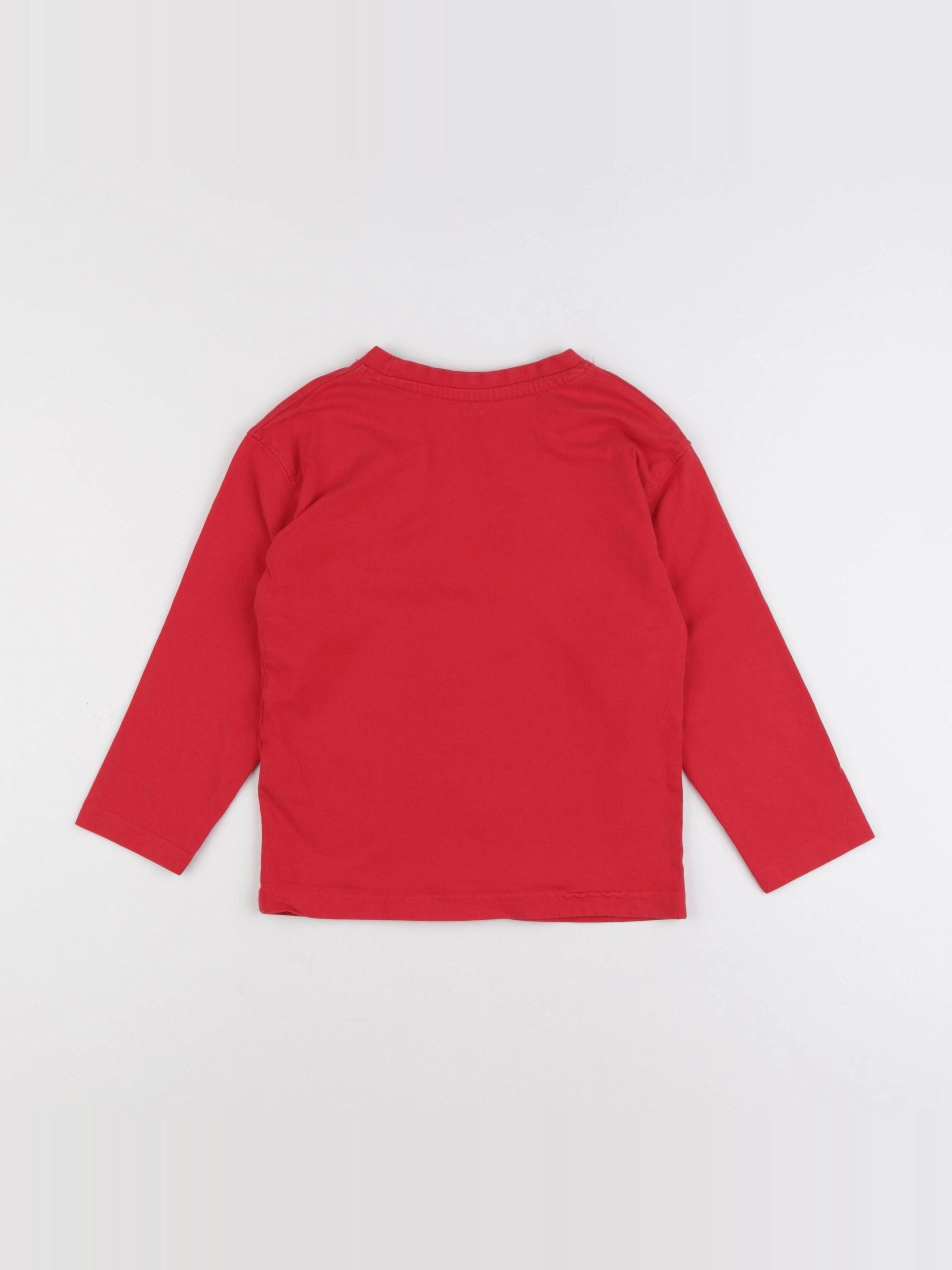 Vertbaudet - tee-shirt rouge - 6 ans