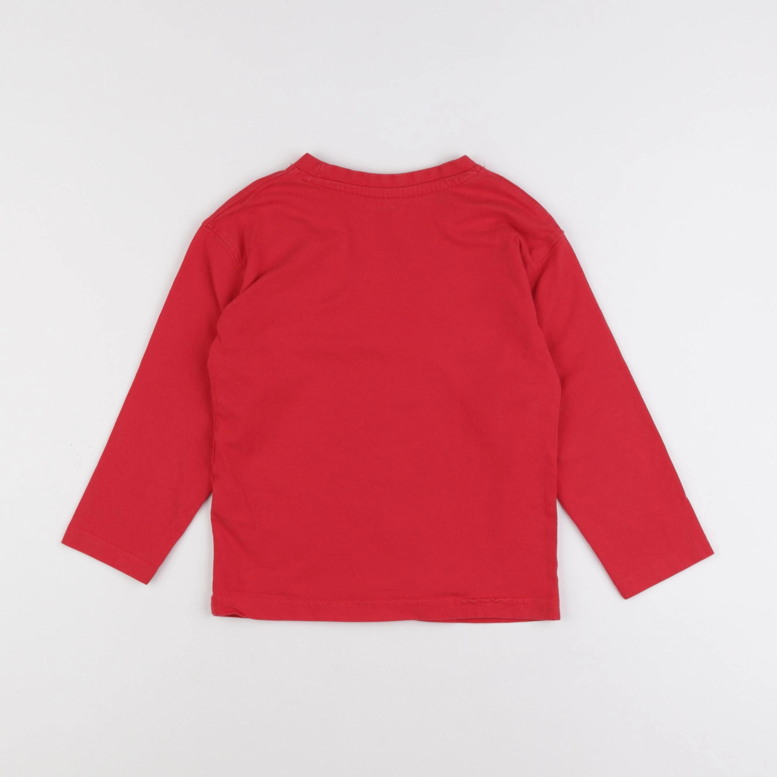 Vertbaudet - tee-shirt rouge - 6 ans