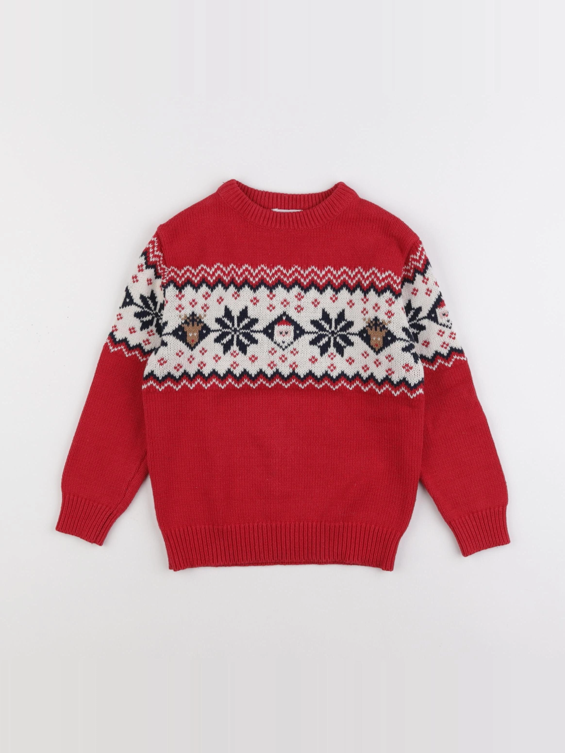 Vertbaudet - pull rouge - 6 ans