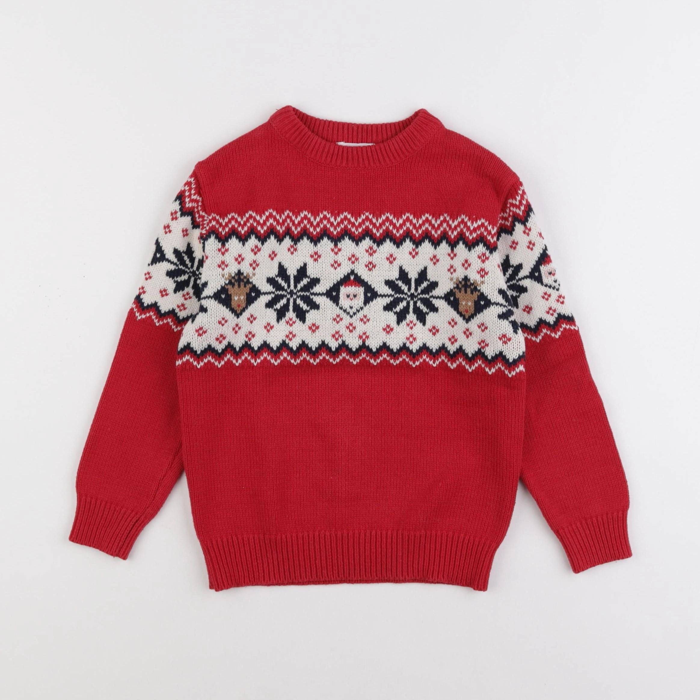 Vertbaudet - pull rouge - 6 ans