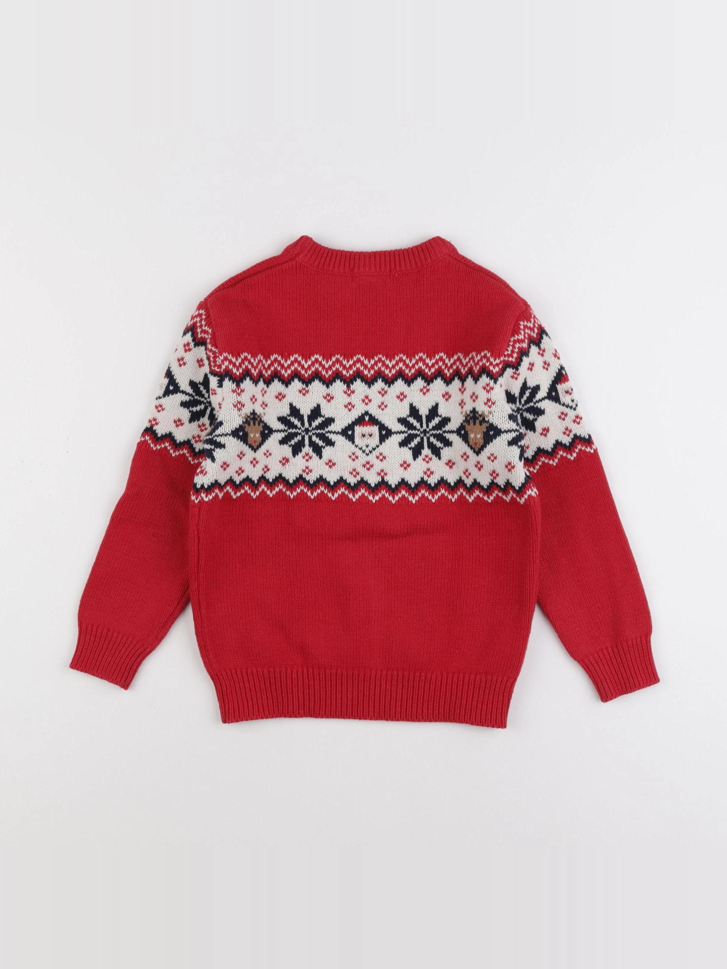 Vertbaudet - pull rouge - 6 ans