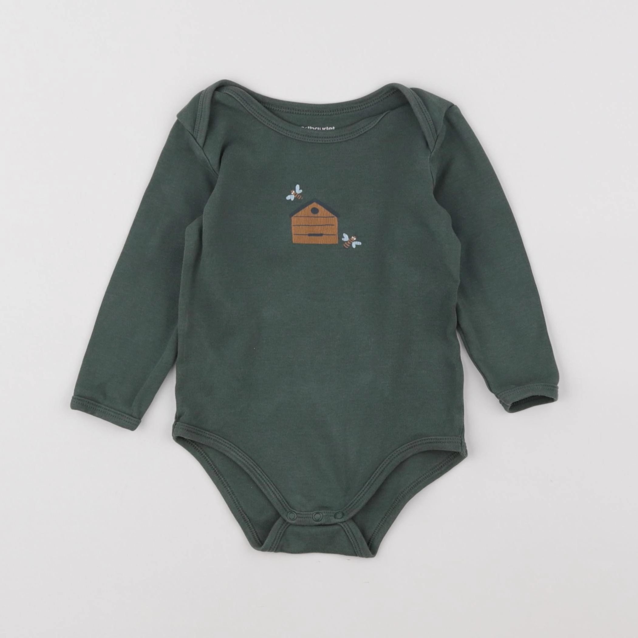 Vertbaudet - body vert - 18 mois