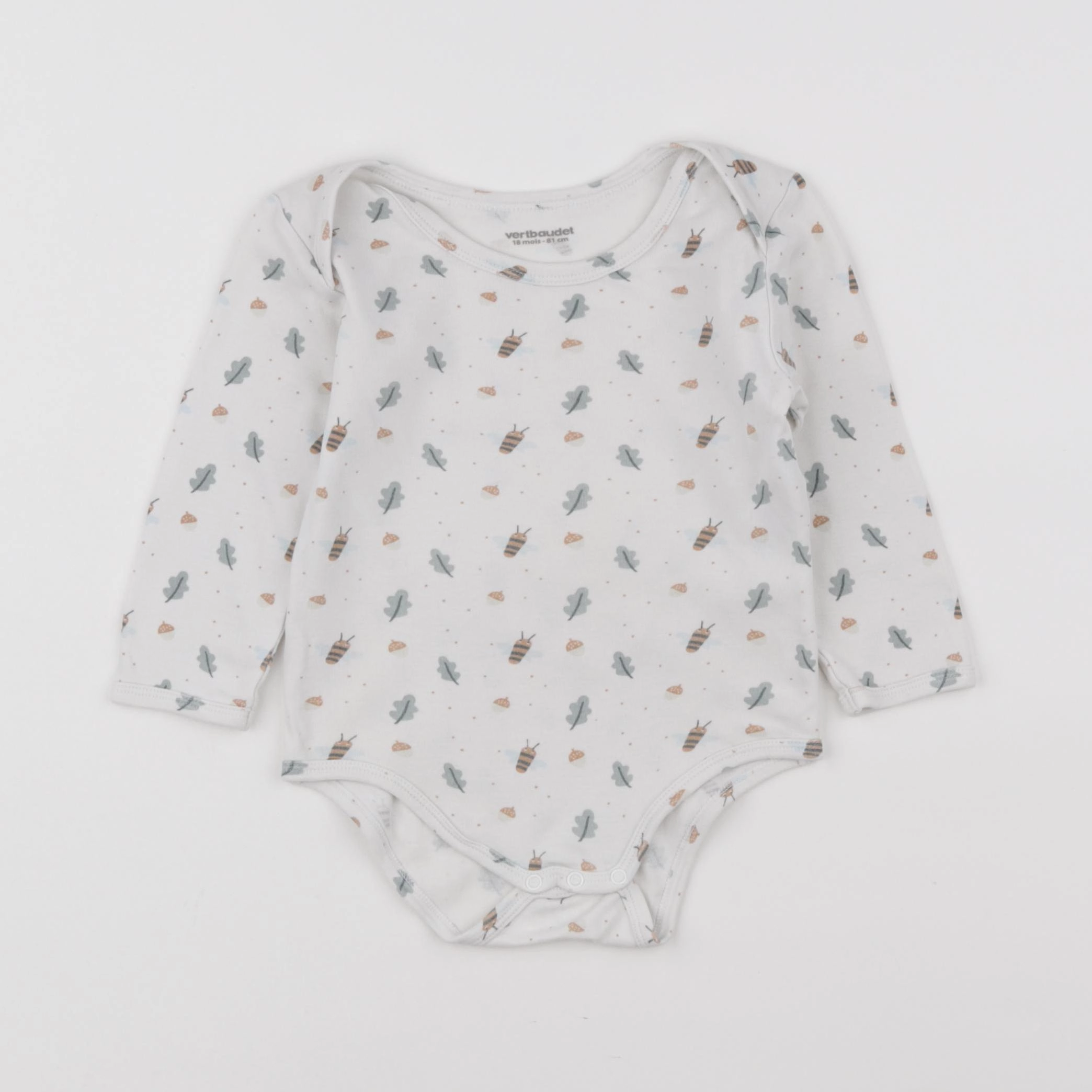 Vertbaudet - body blanc - 18 mois