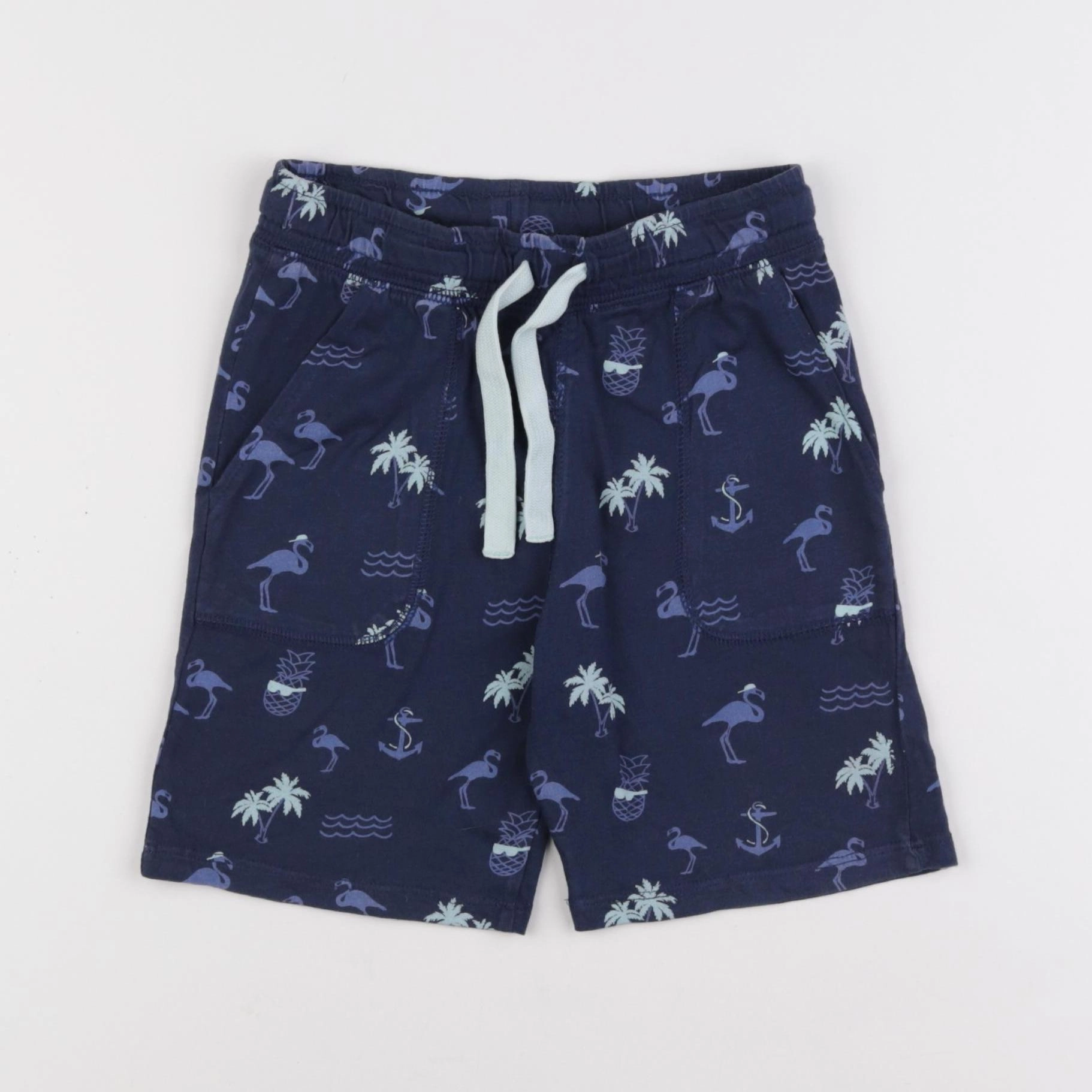 H&M - short bleu - 4/5 ans