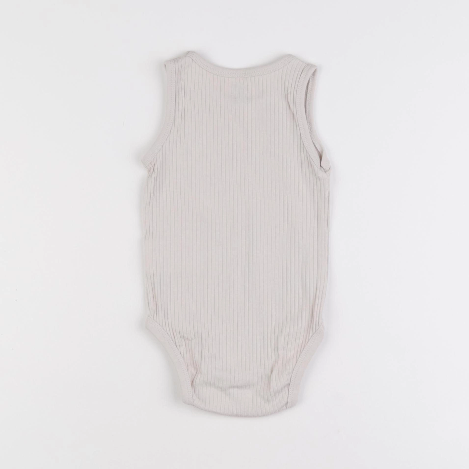 H&M - body marron - 6/9 mois