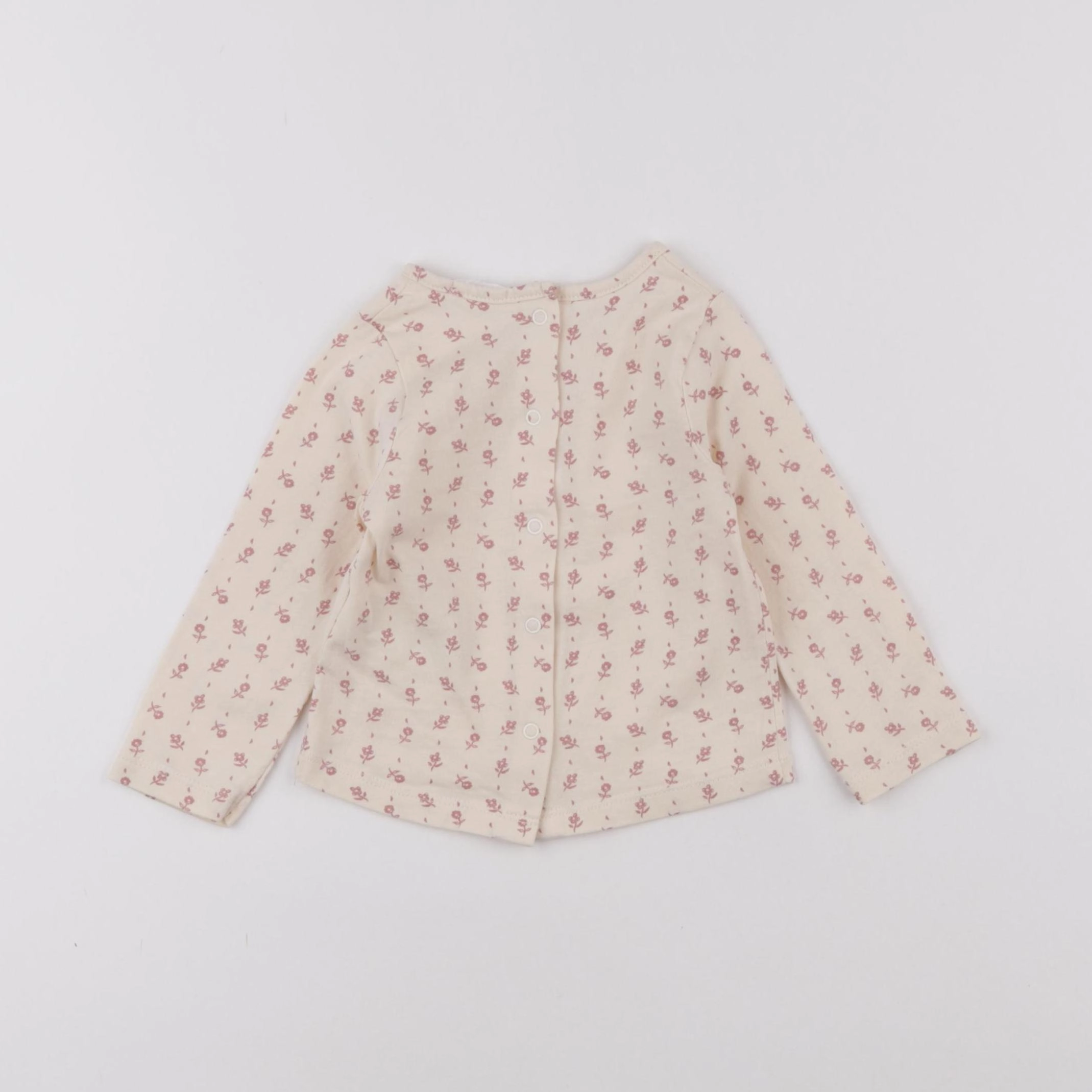 Vertbaudet - tee-shirt beige - 9 mois