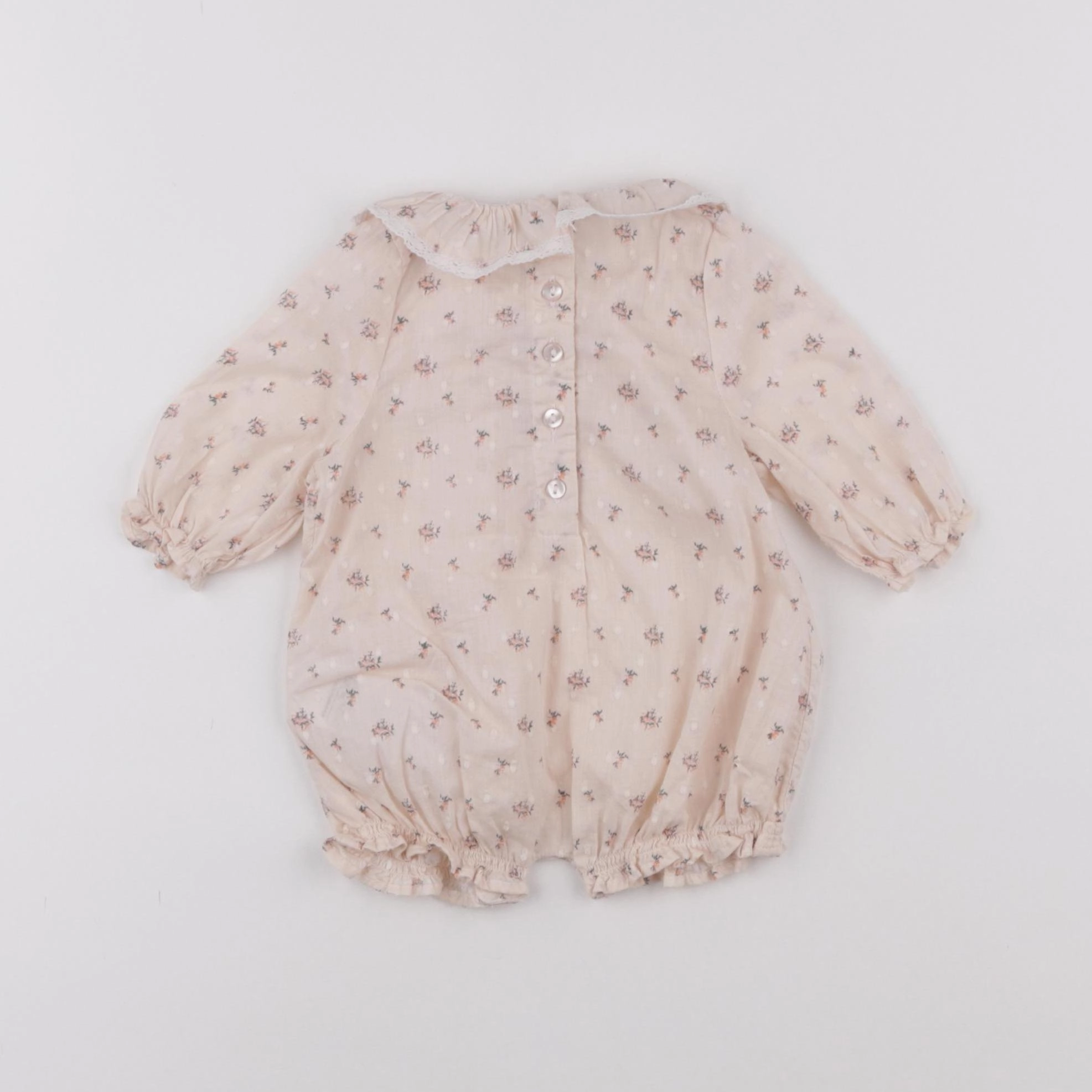 Vertbaudet - combinaison beige - 1 mois