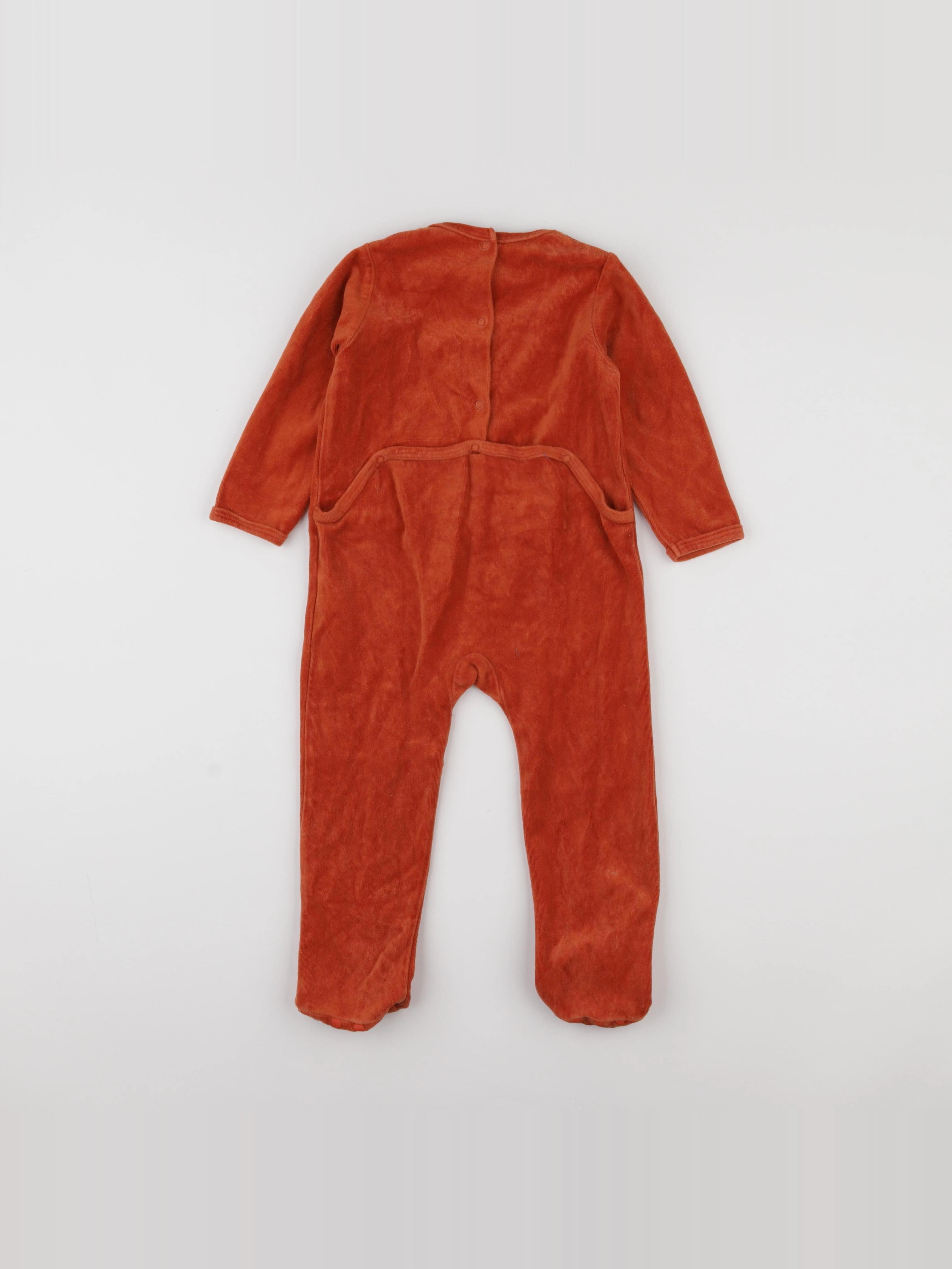 Vertbaudet - pyjama velours rouge - 2 ans