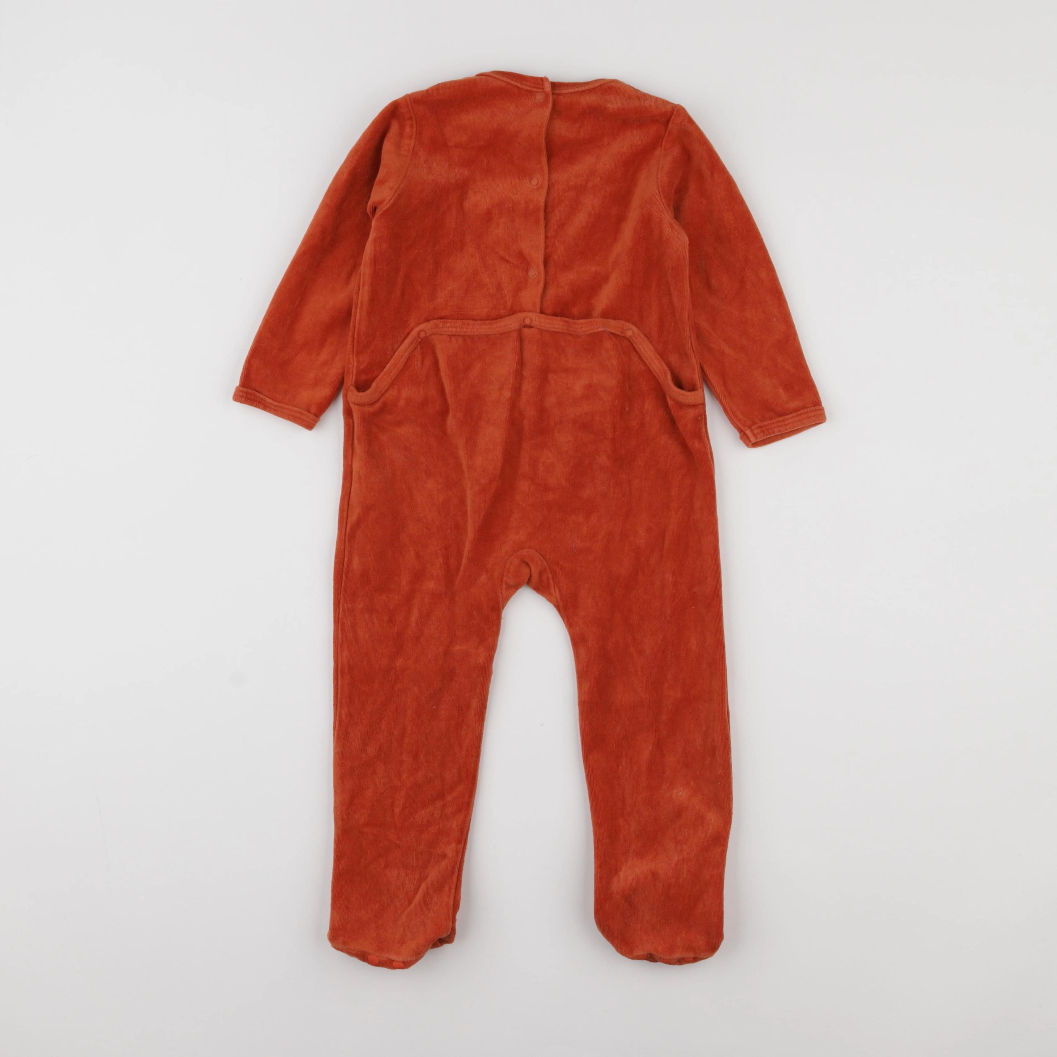 Vertbaudet - pyjama velours rouge - 2 ans