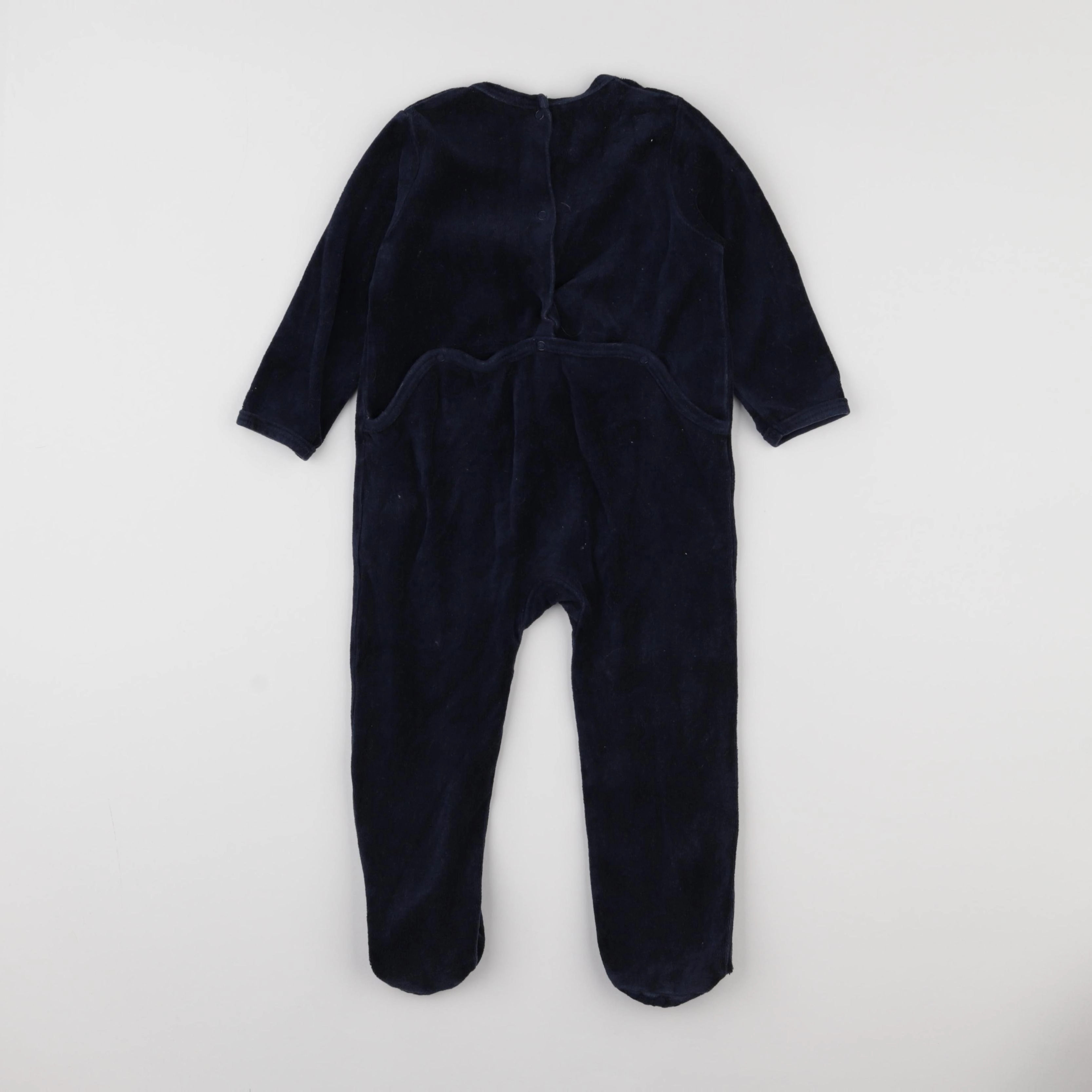 Vertbaudet - pyjama velours bleu - 3 ans