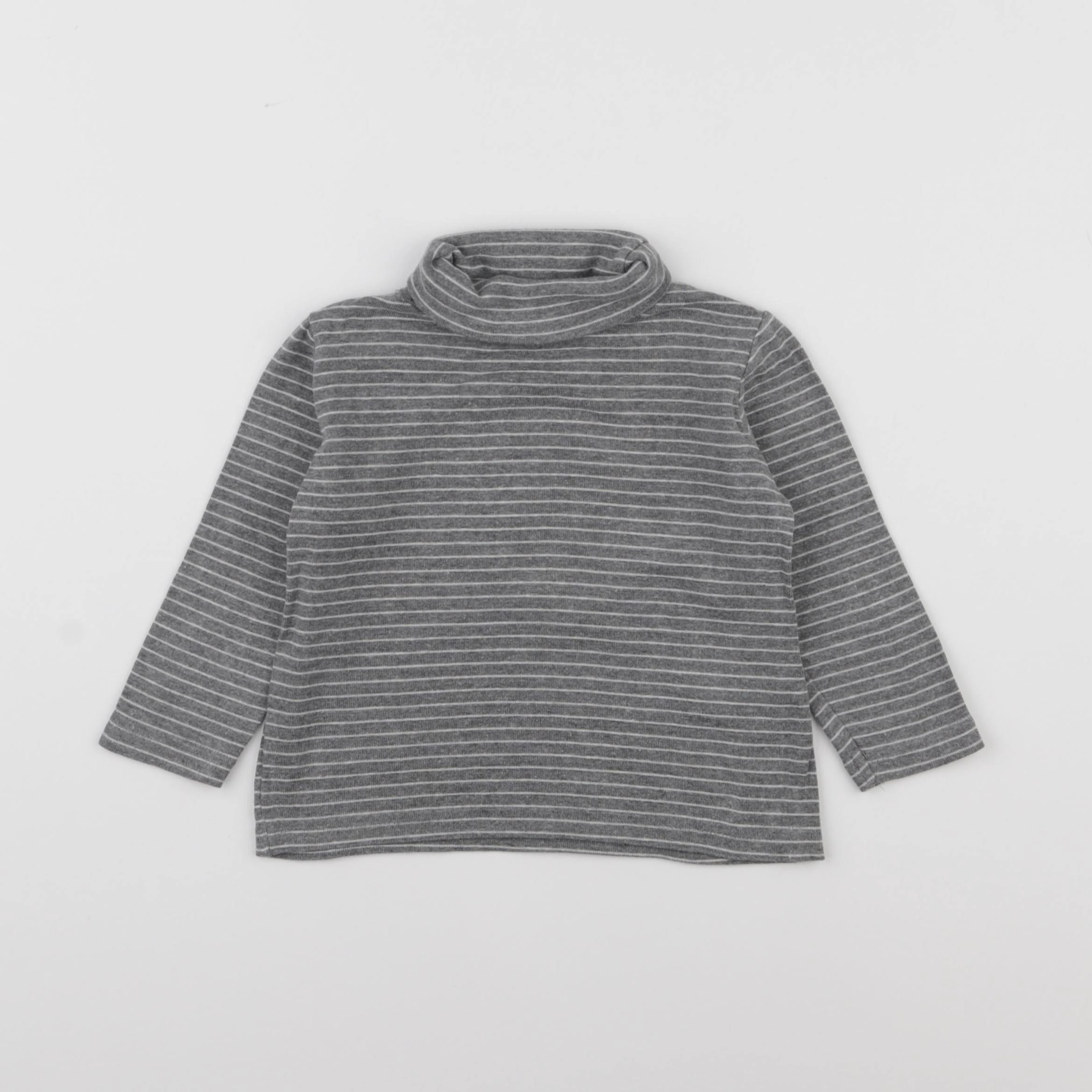 Vertbaudet - sous-pull gris - 3 ans