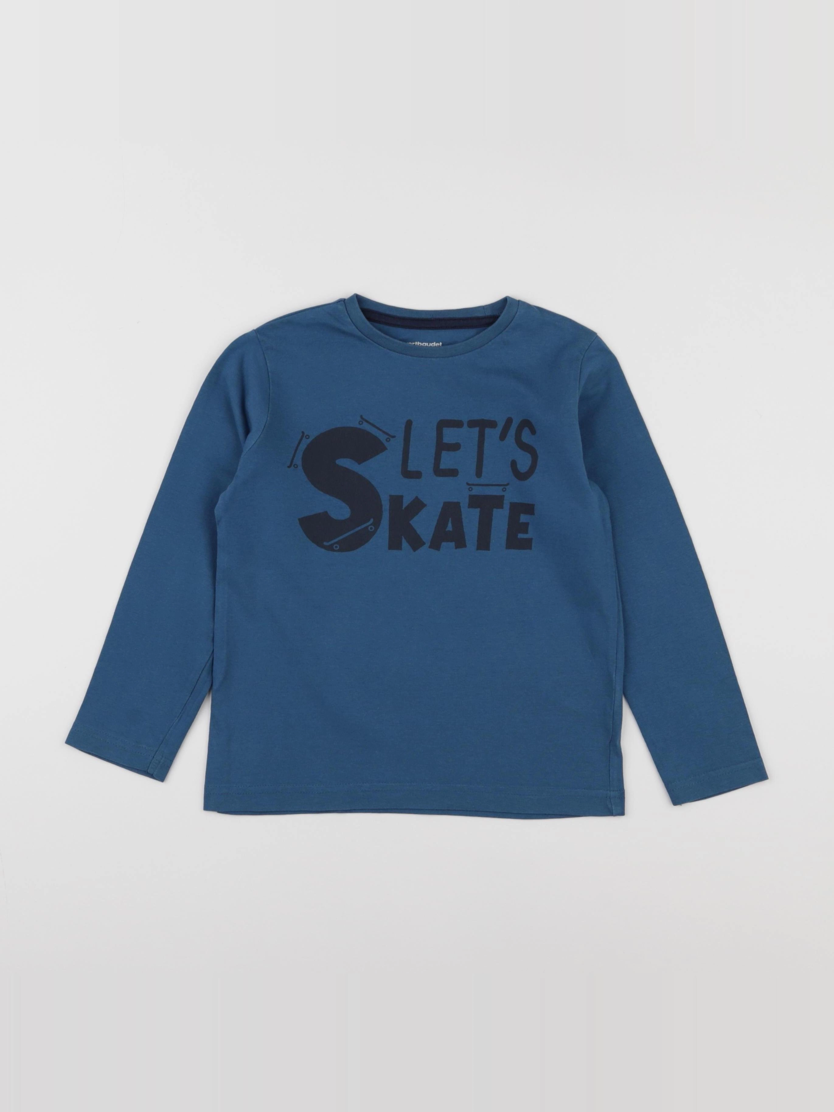 Vertbaudet - tee-shirt bleu - 6 ans