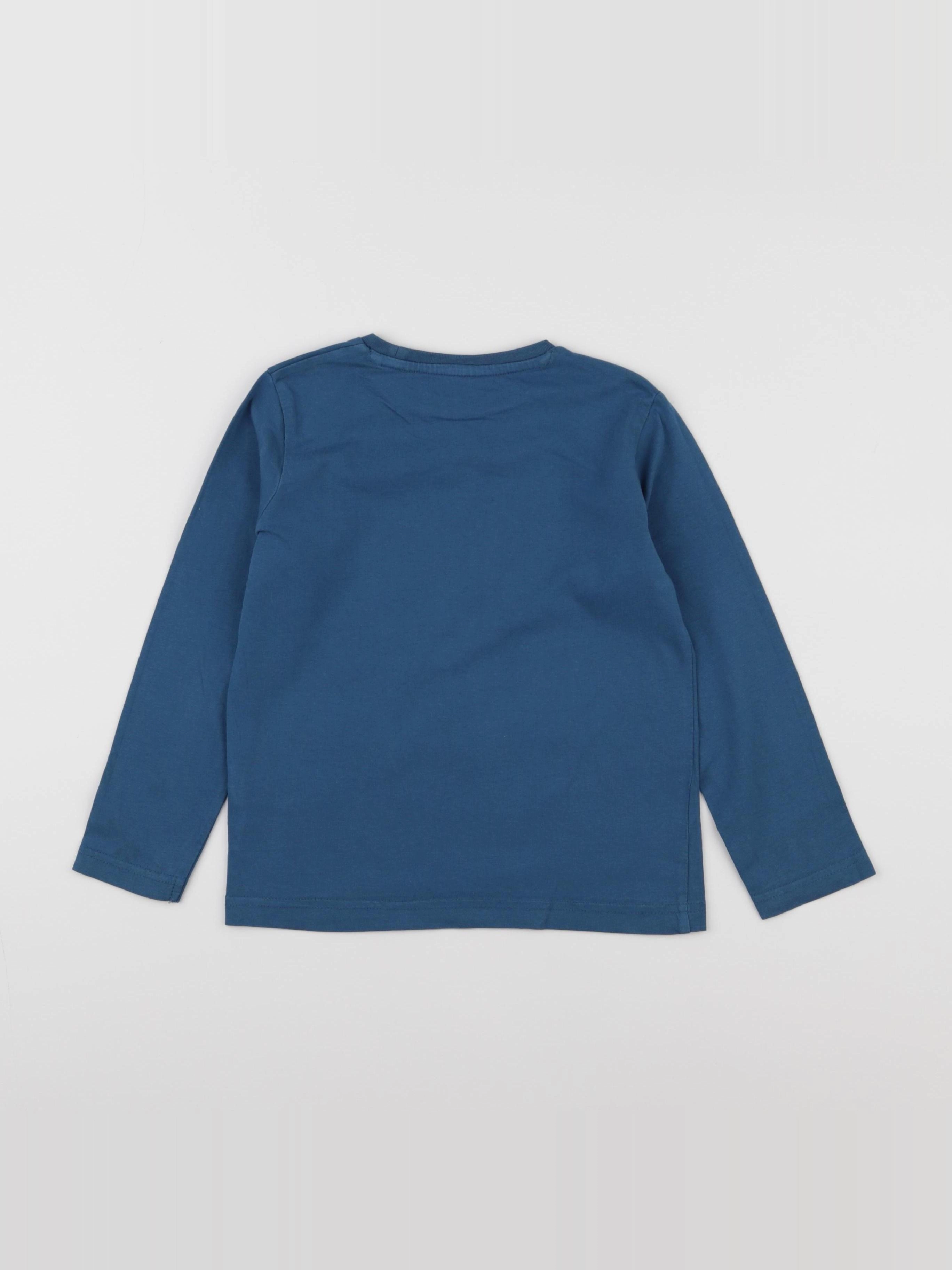 Vertbaudet - tee-shirt bleu - 6 ans