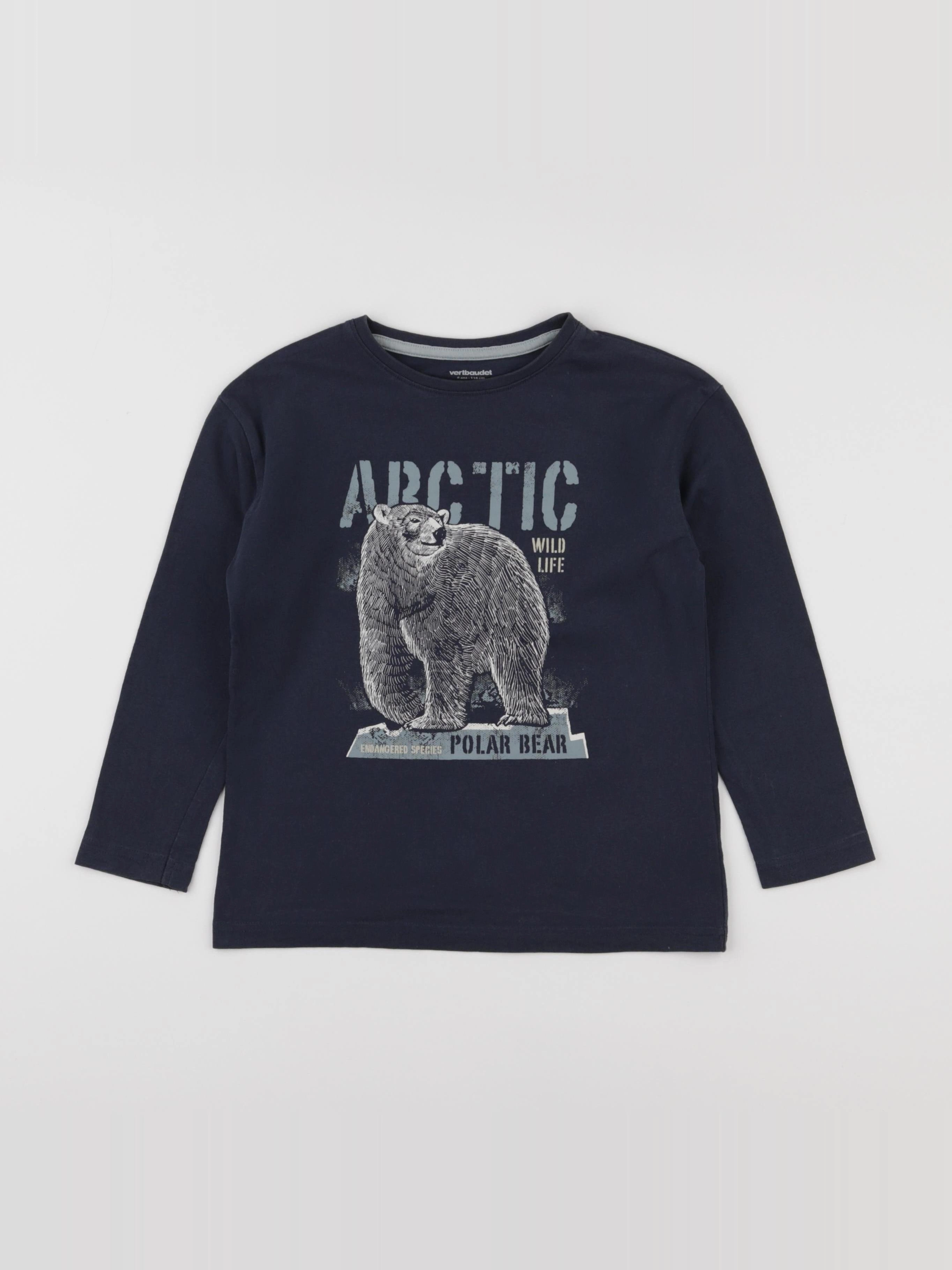 Vertbaudet - tee-shirt gris - 6 ans