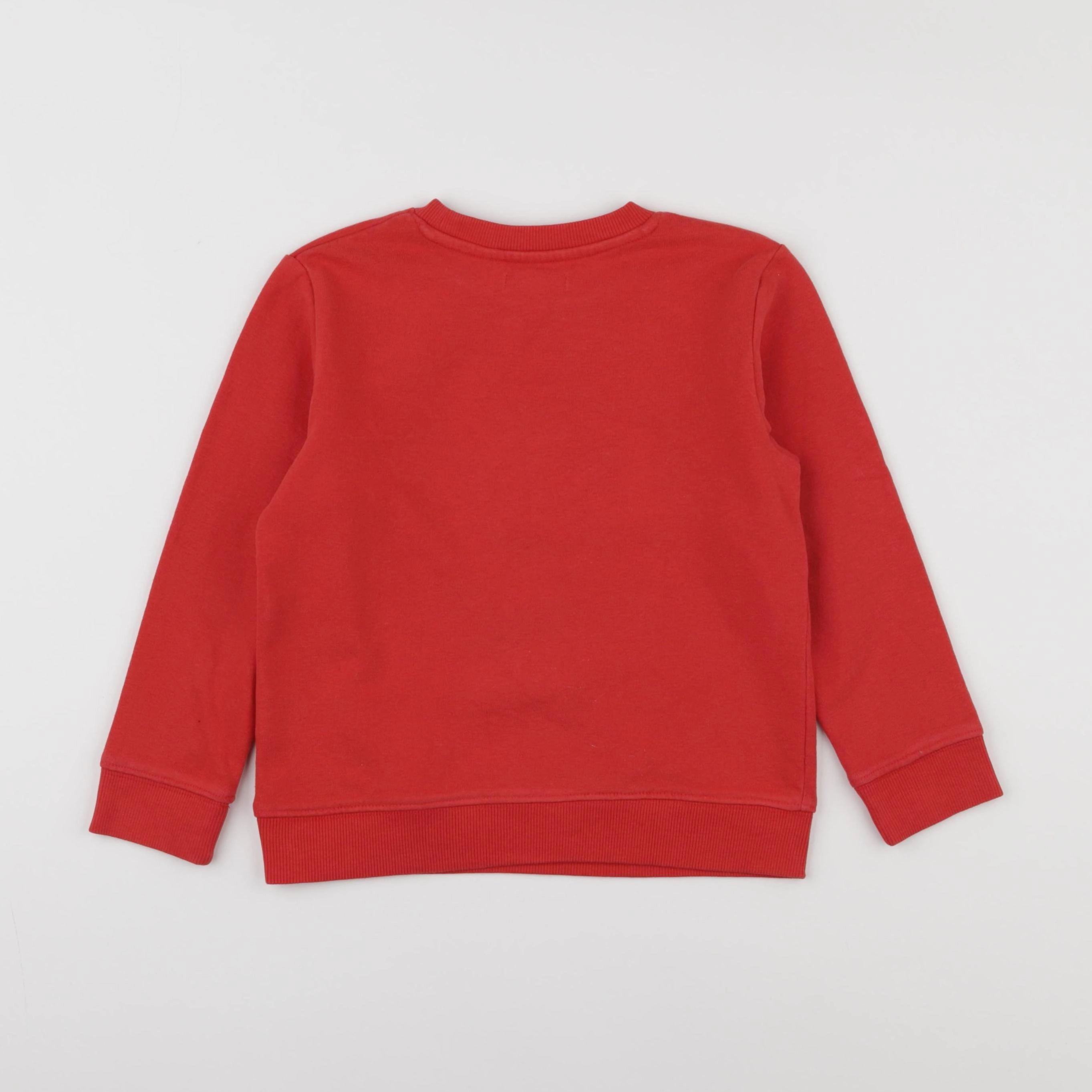 Vertbaudet - sweat rouge - 6 ans