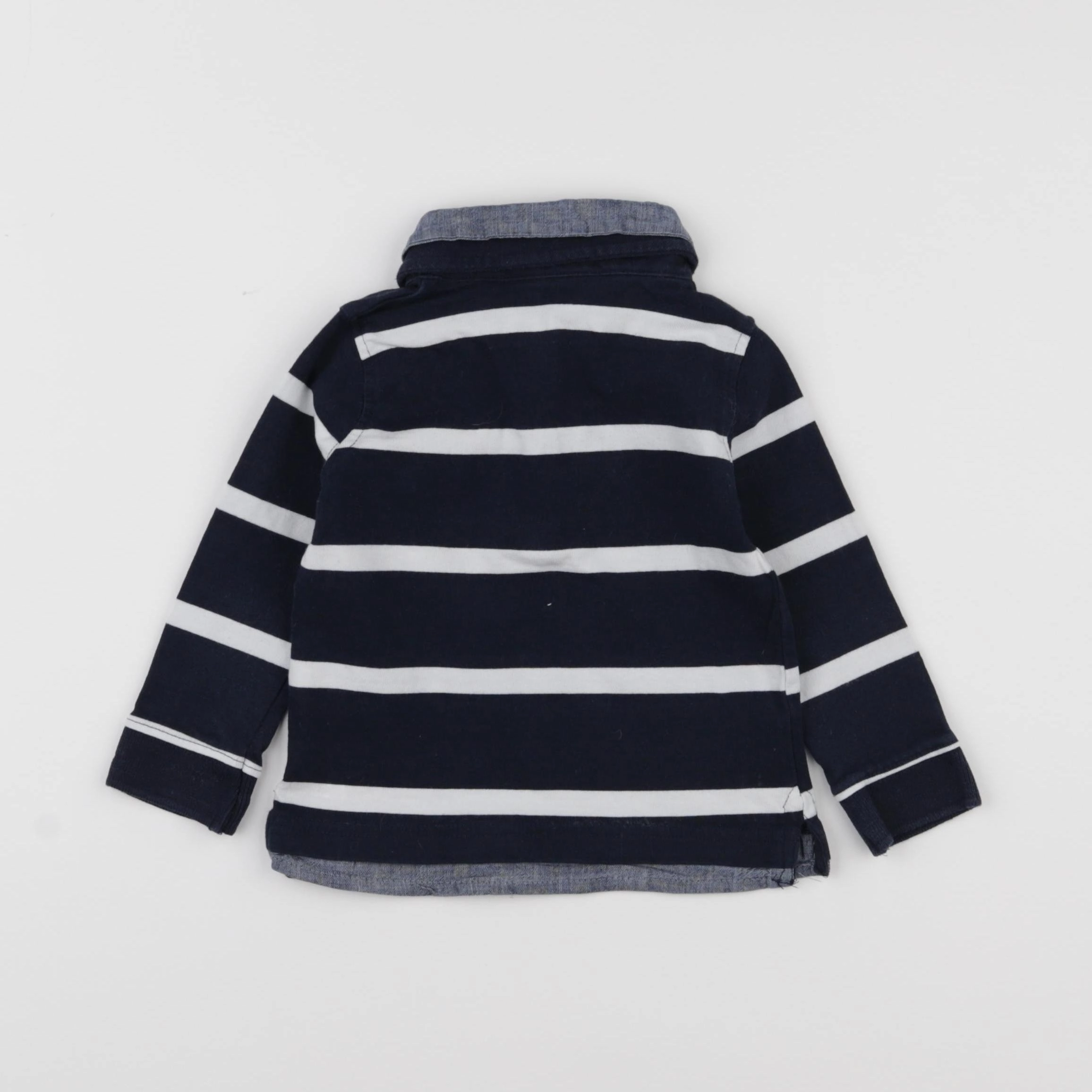 Vertbaudet - polo bleu - 2 ans