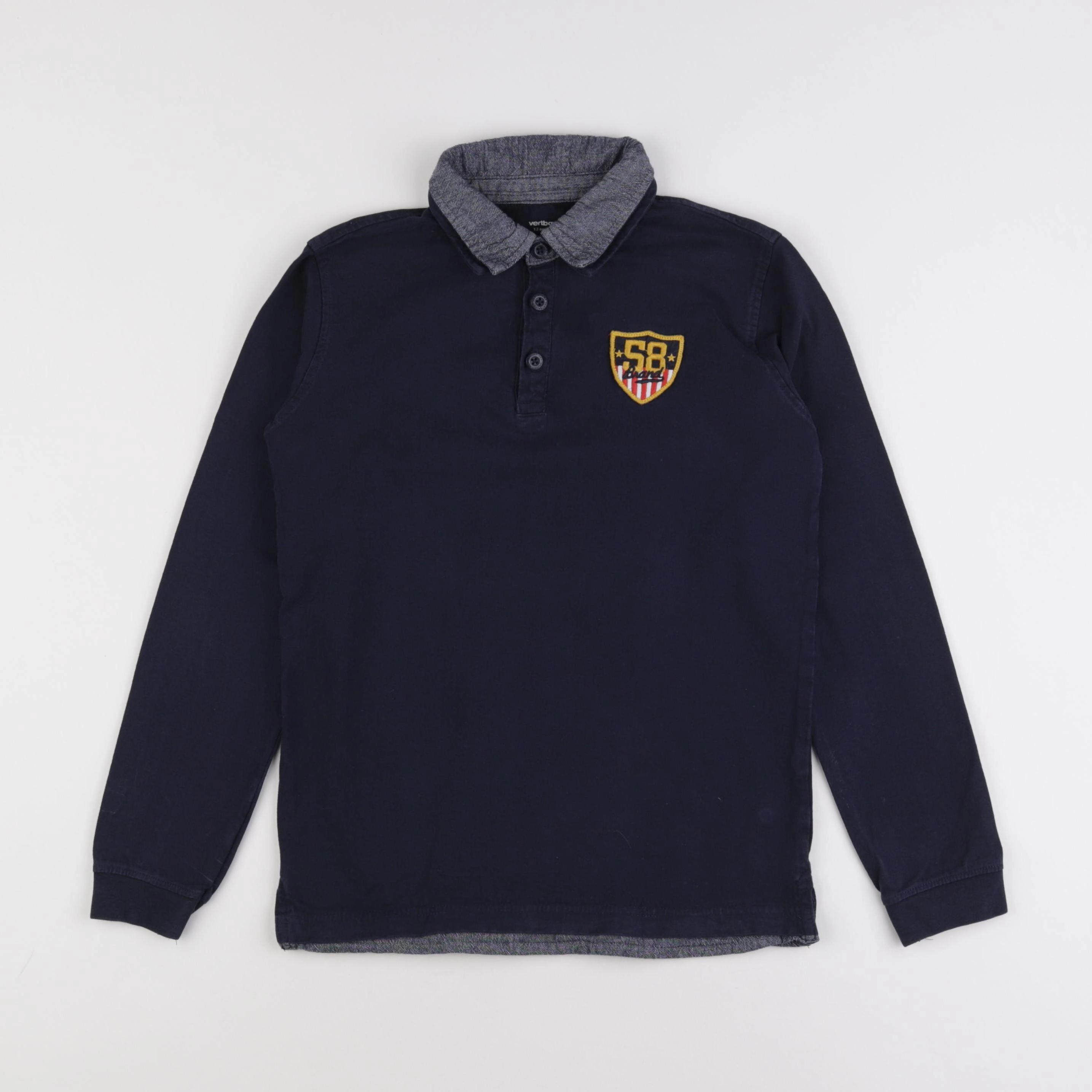 Vertbaudet - polo bleu - 12 ans