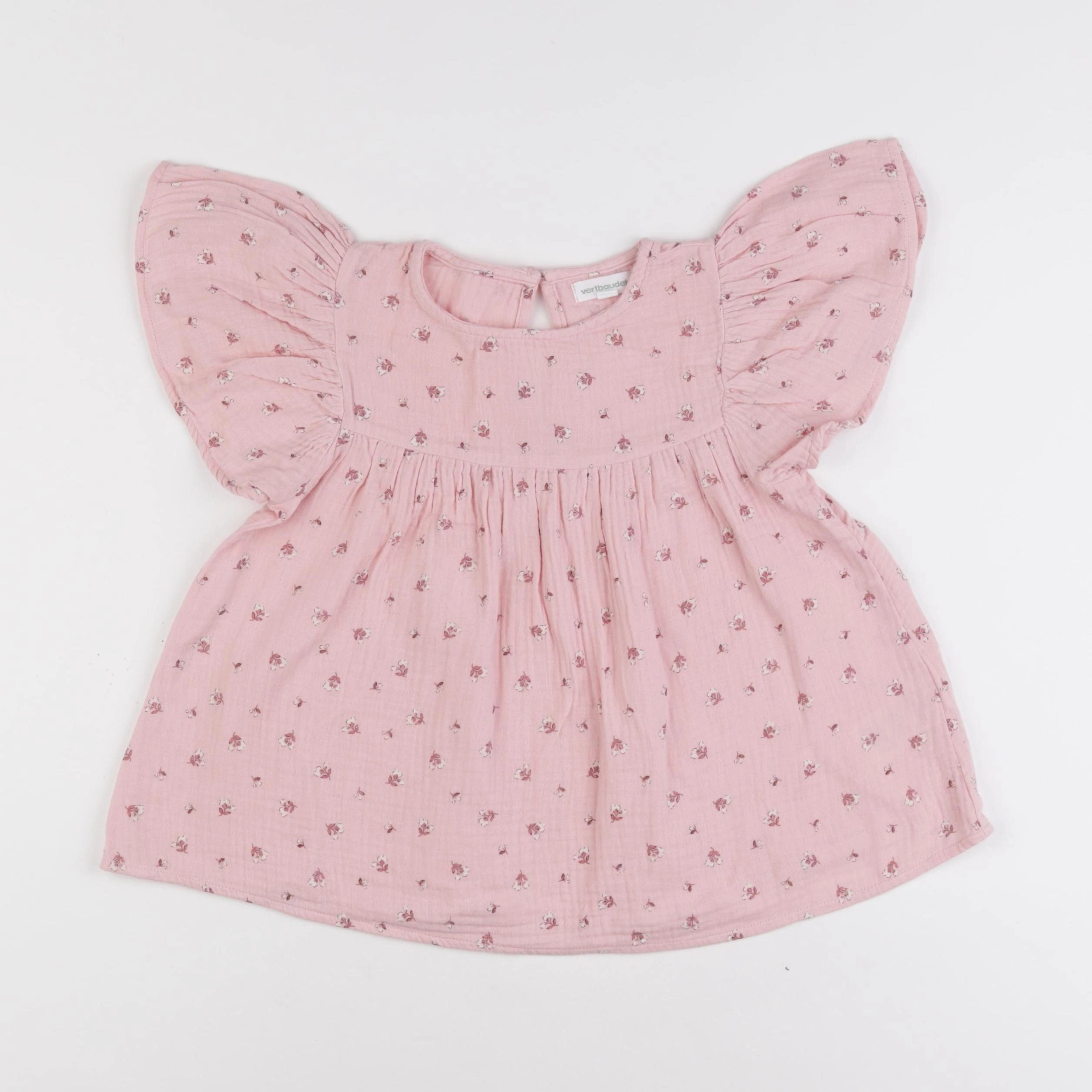 Vertbaudet - blouse rose - 7 ans