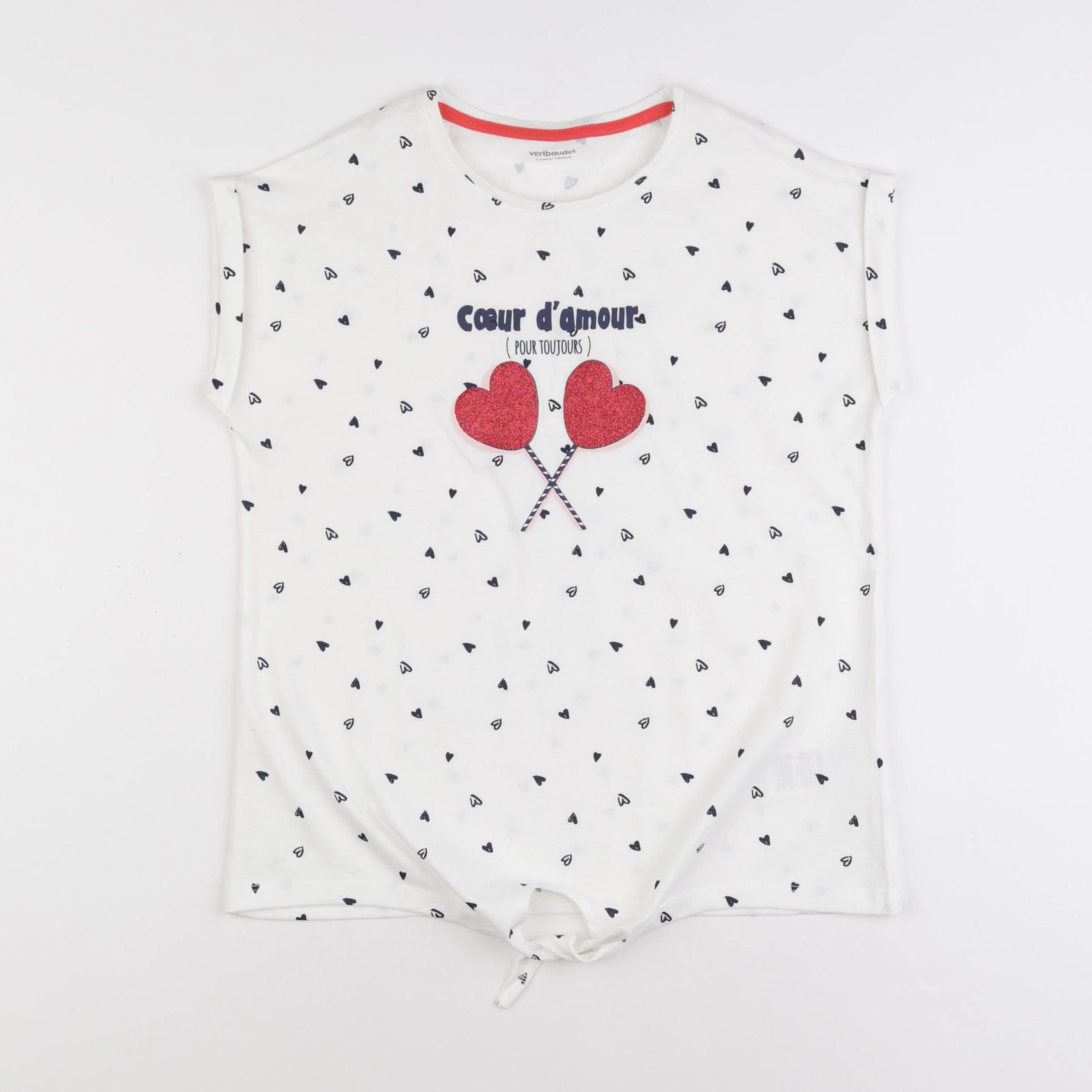Vertbaudet - tee-shirt blanc - 12 ans