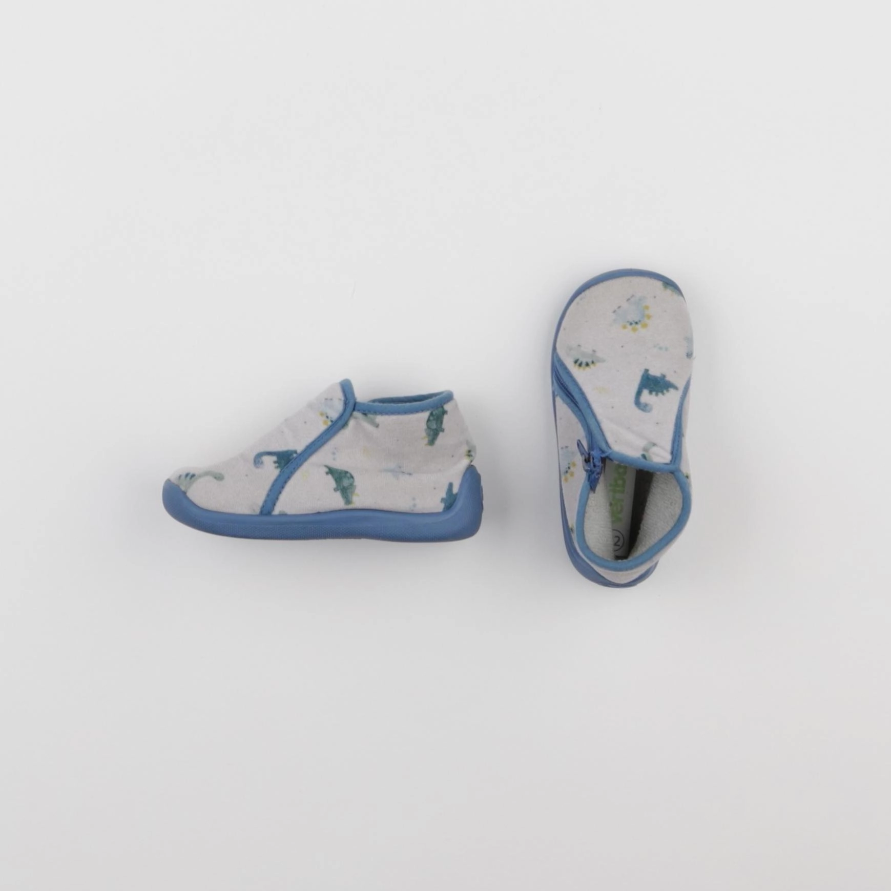 Vertbaudet - chaussons gris - pointure 22