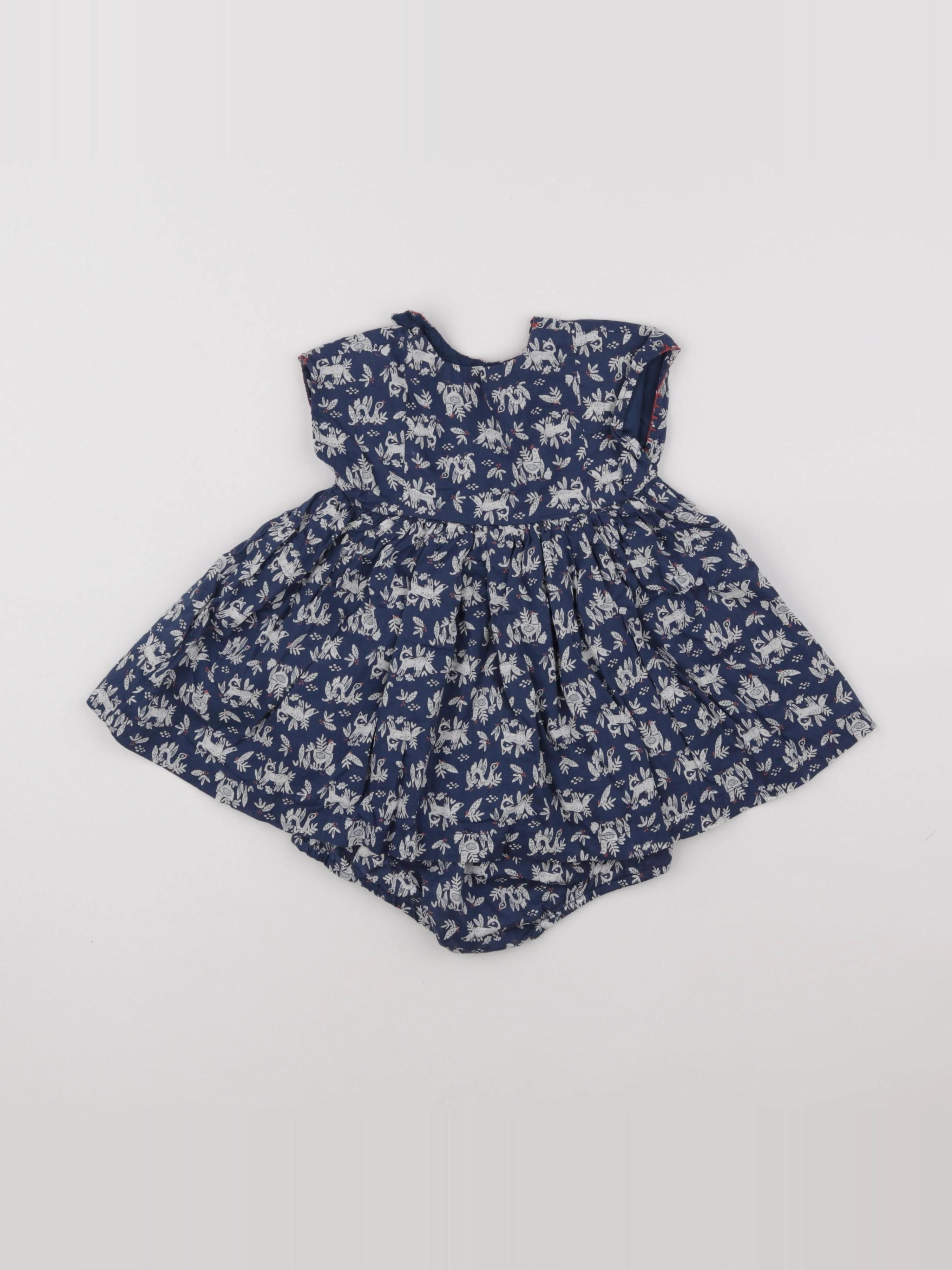 Boutchou - robe bleu - 9 mois