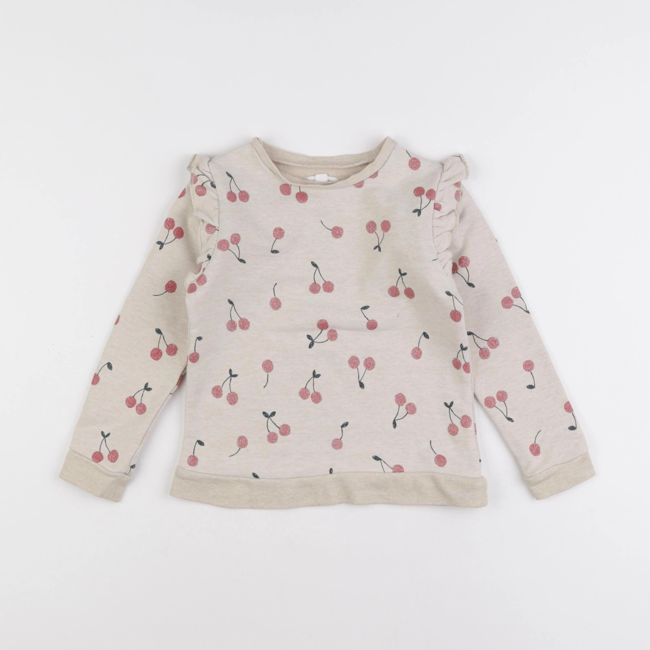 Vertbaudet - sweat beige - 5 ans