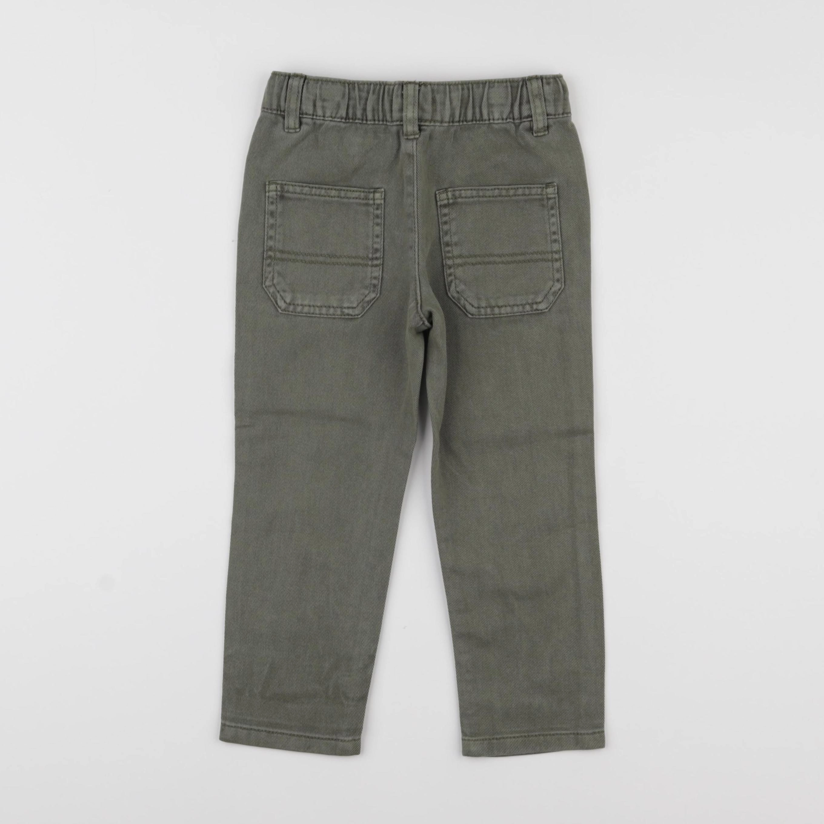 Vertbaudet - pantalon vert - 3 ans