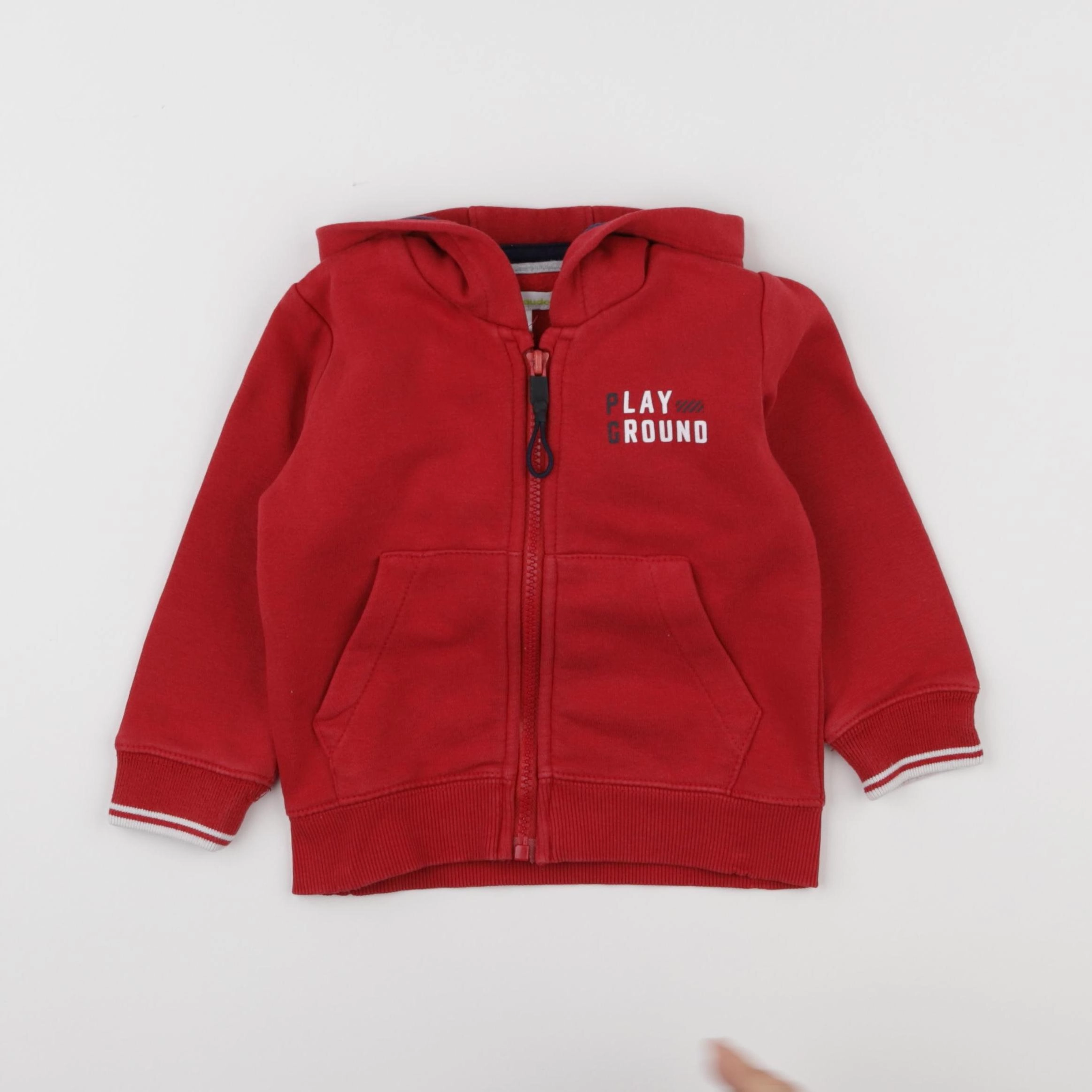 Vertbaudet - sweat rouge - 2 ans