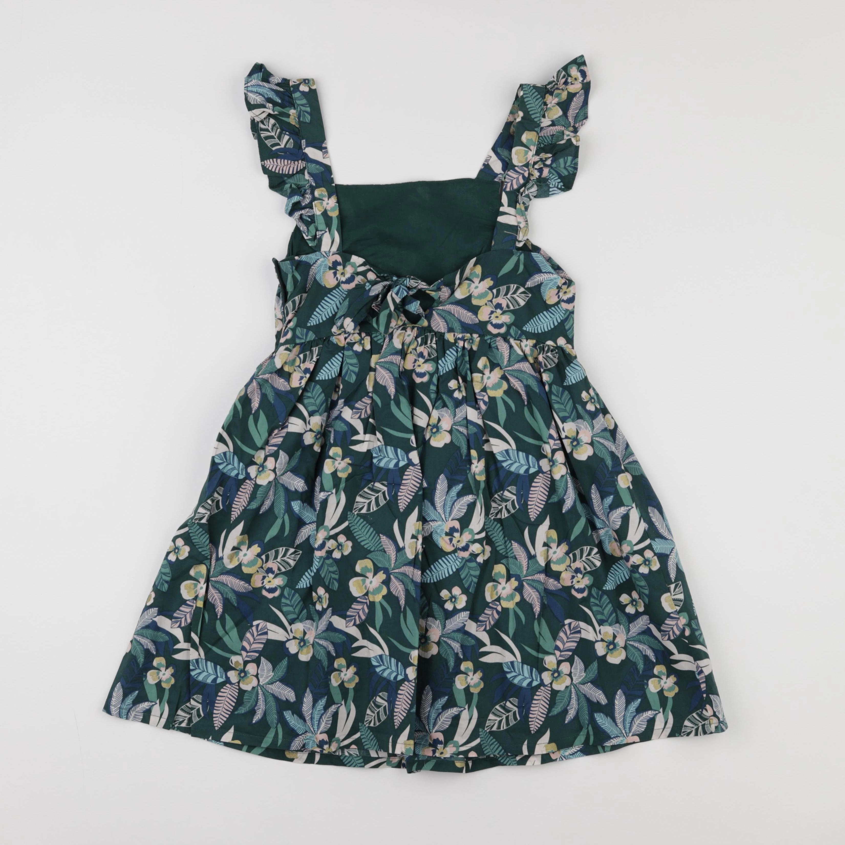 Vertbaudet - robe vert - 8 ans