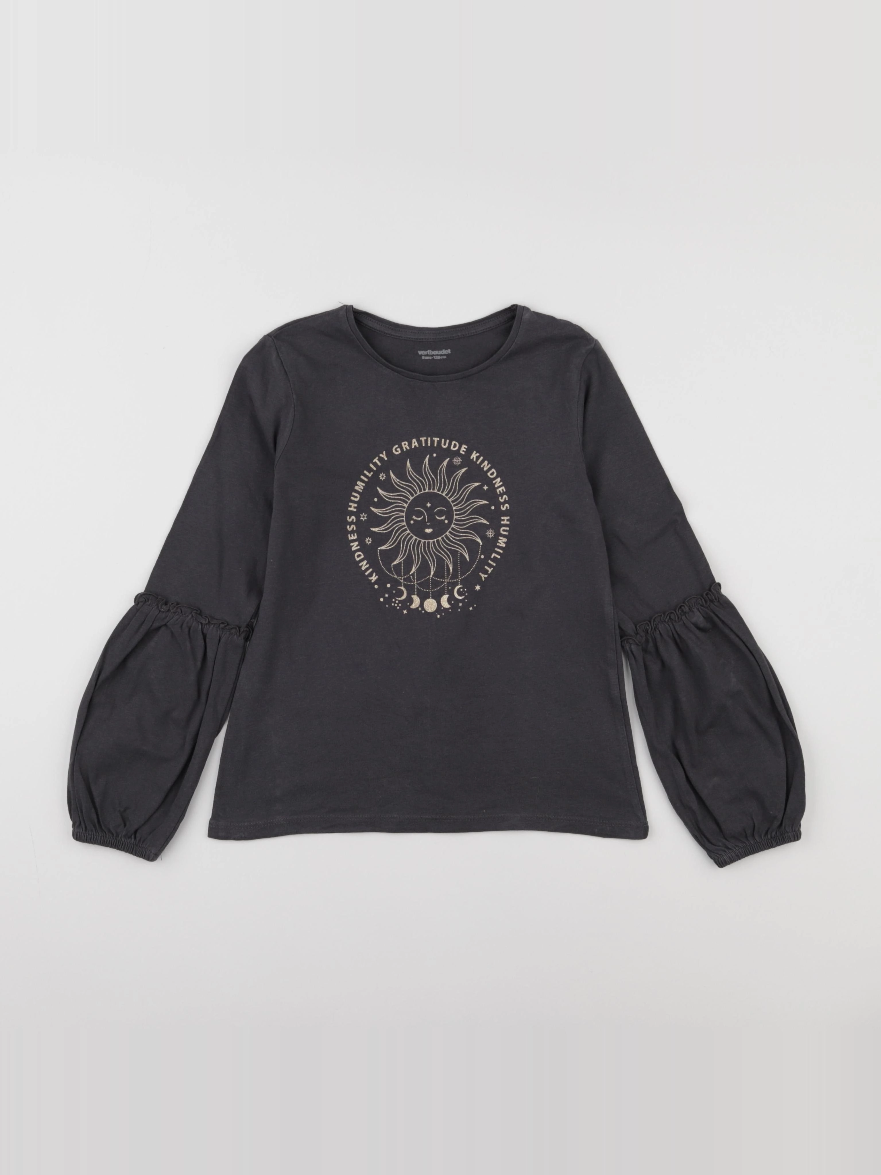 Vertbaudet - tee-shirt gris - 8 ans