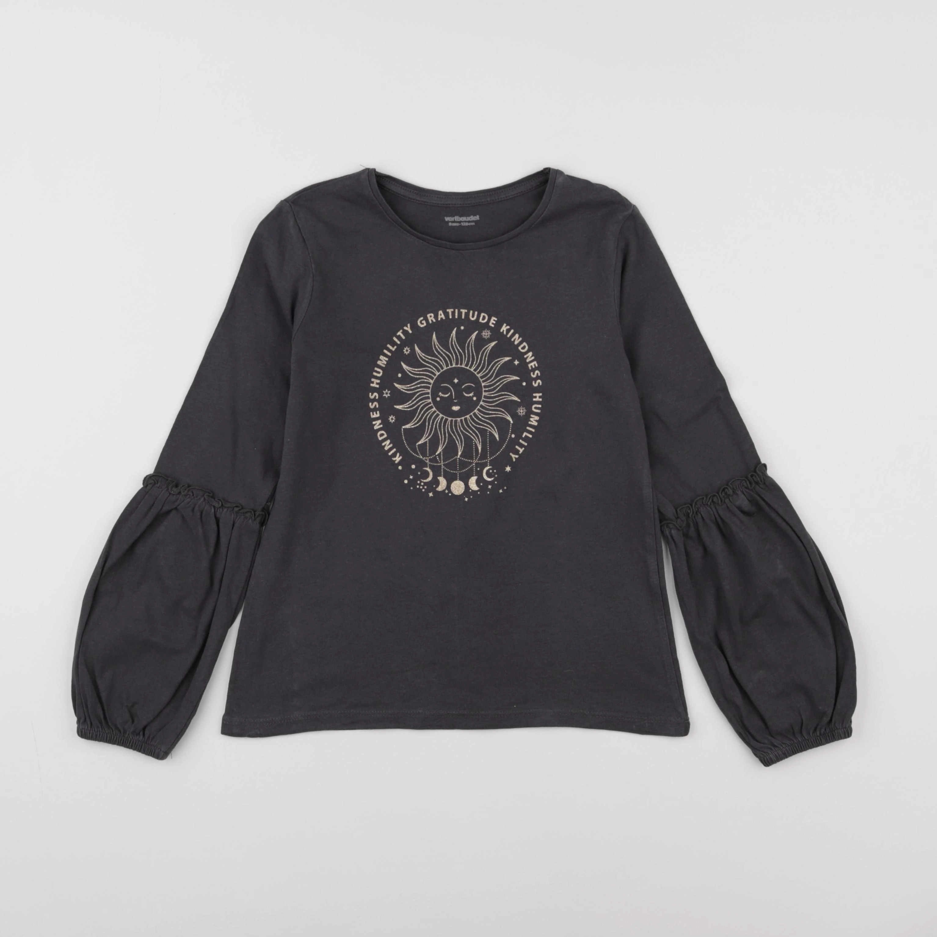 Vertbaudet - tee-shirt gris - 8 ans