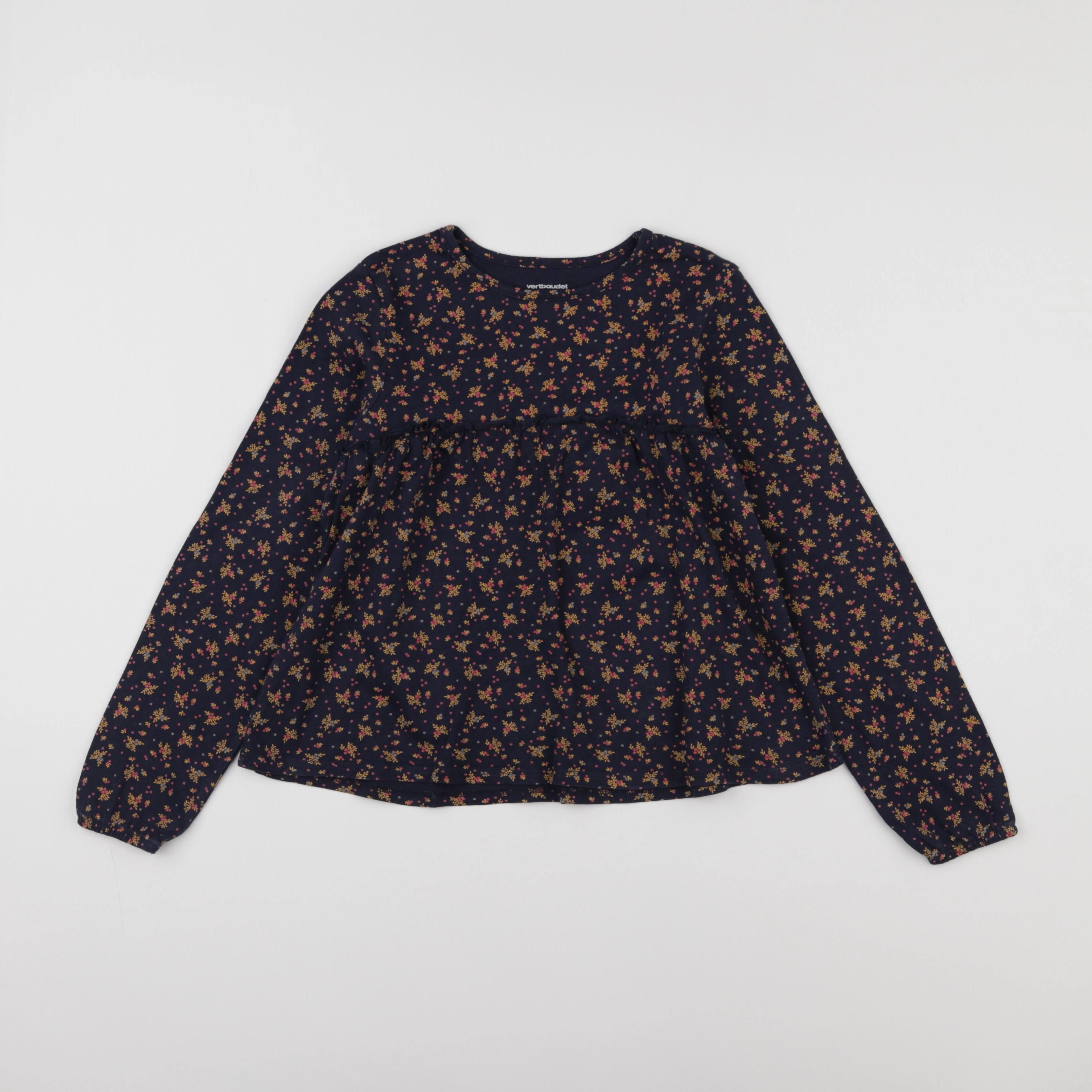 Vertbaudet - tee-shirt bleu - 8 ans