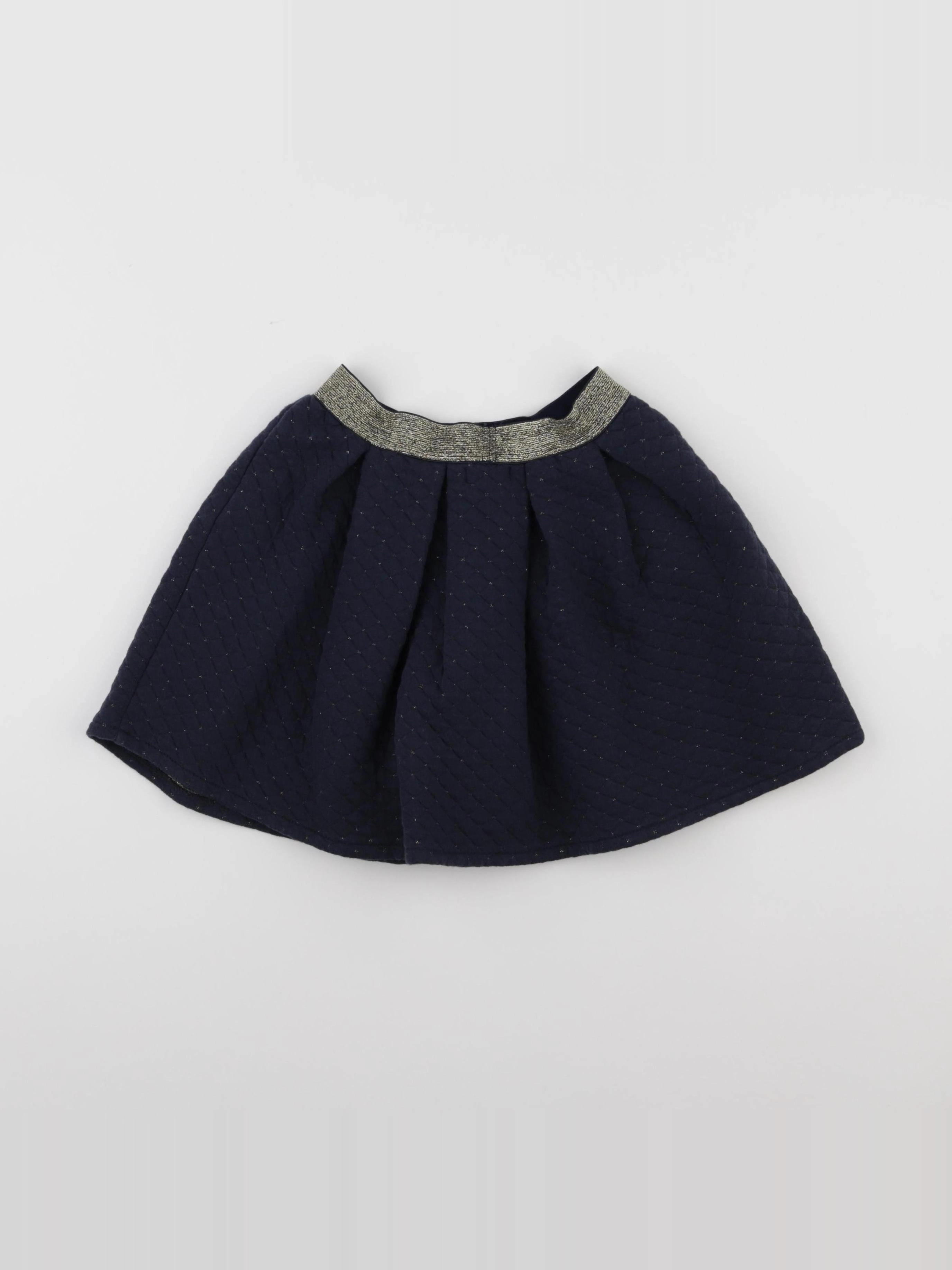 Vertbaudet - jupe bleu, or - 8 ans