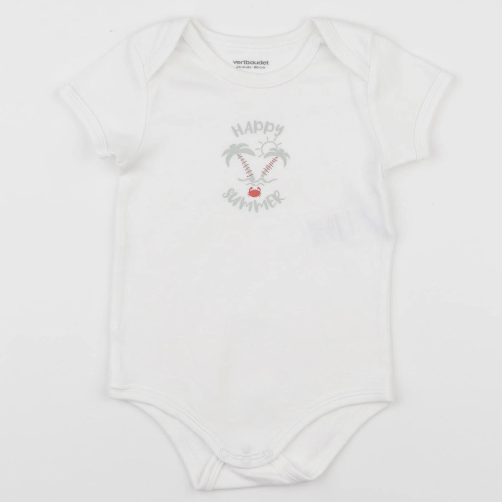 Vertbaudet - body blanc - 24 mois