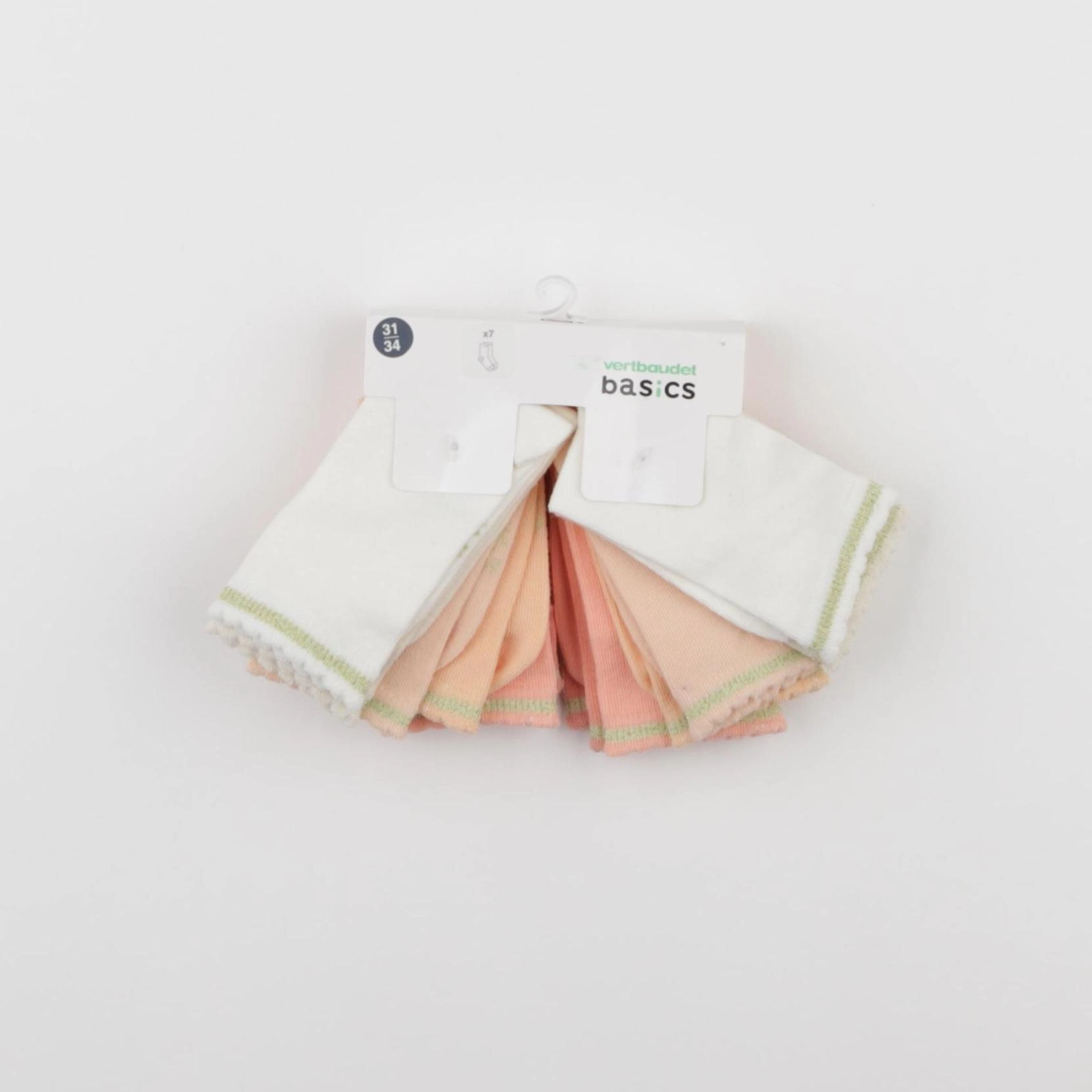 Vertbaudet - lot de 7 chaussettes - 5/8 ans