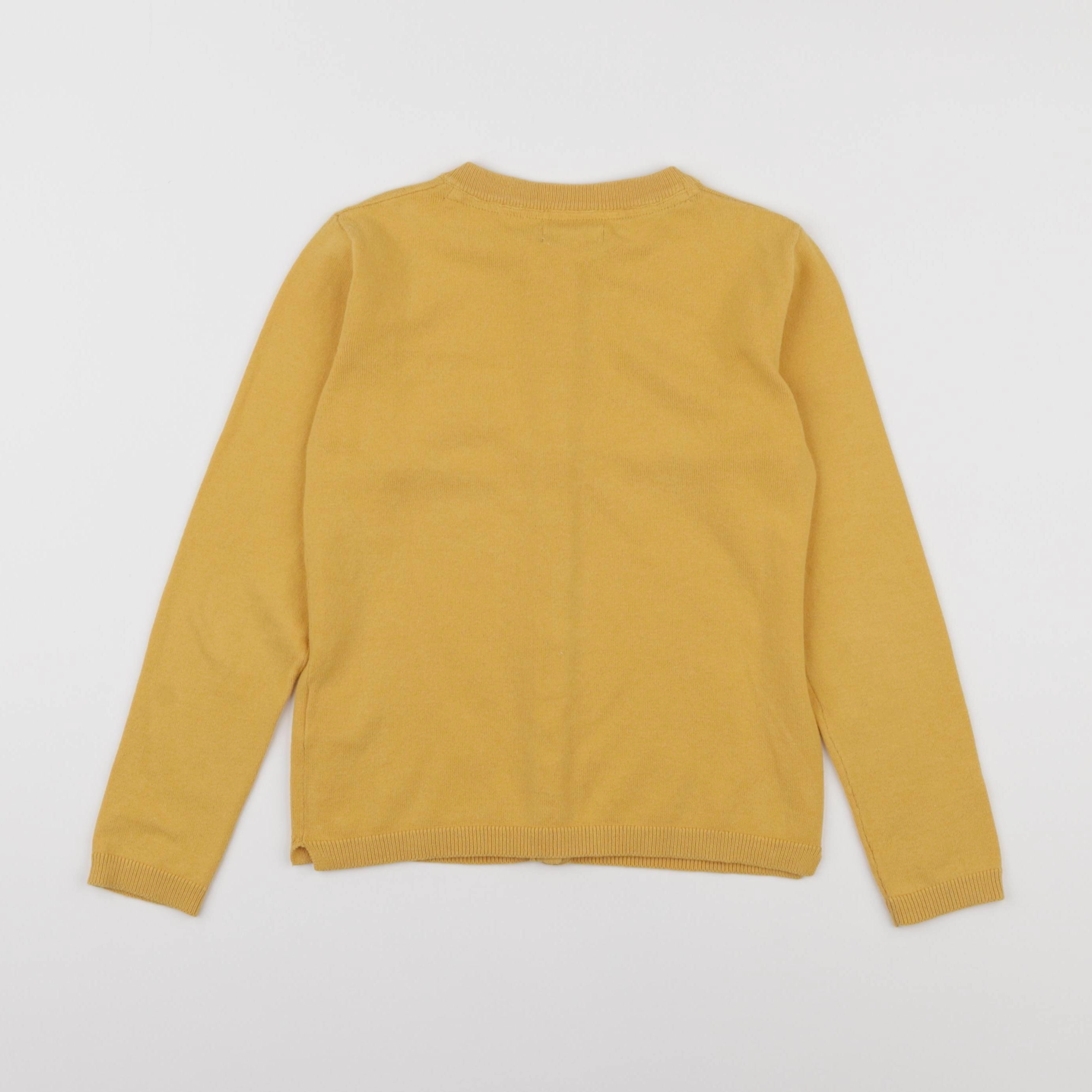 Vertbaudet - gilet jaune, or - 8 ans