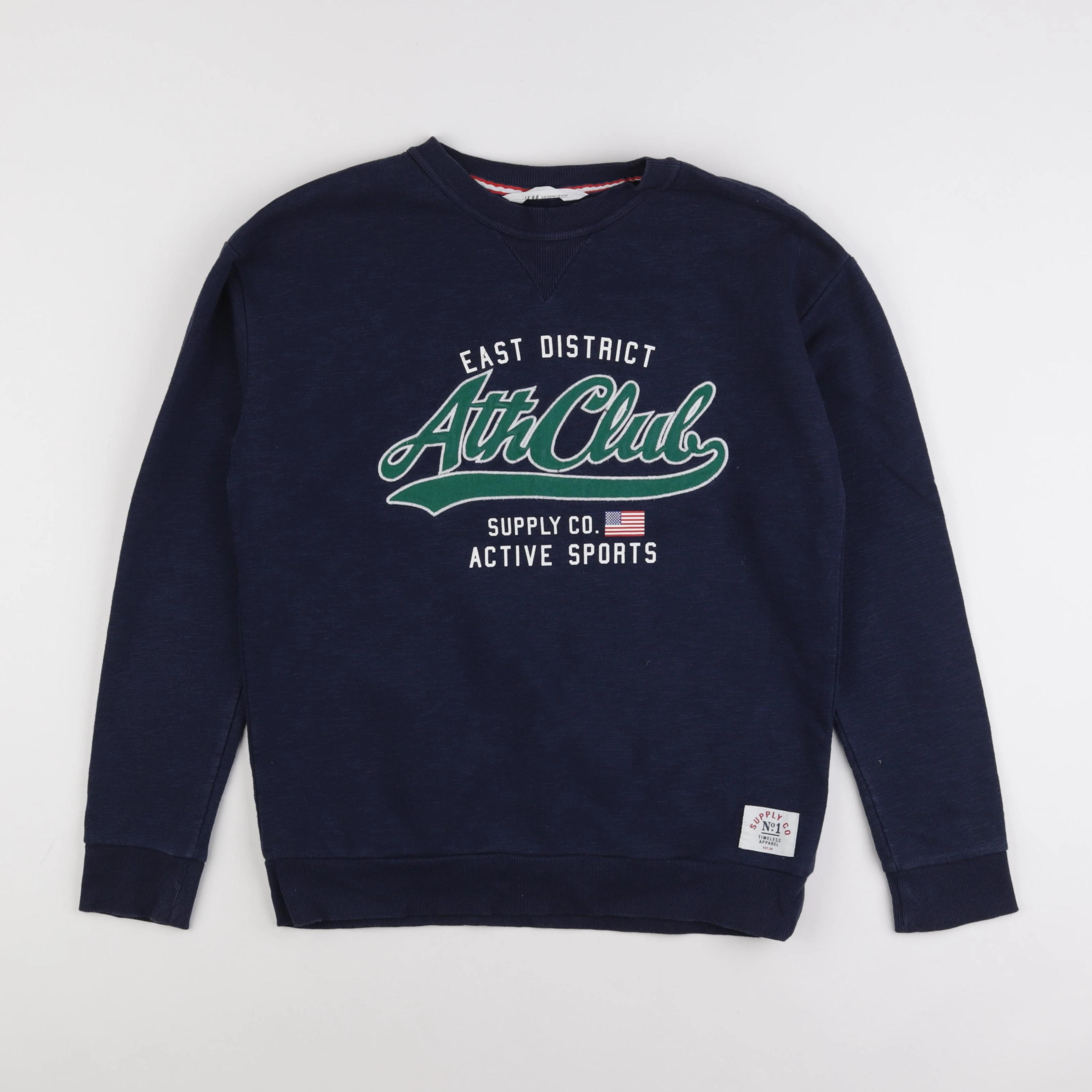 H&M - sweat bleu - 12/14 ans