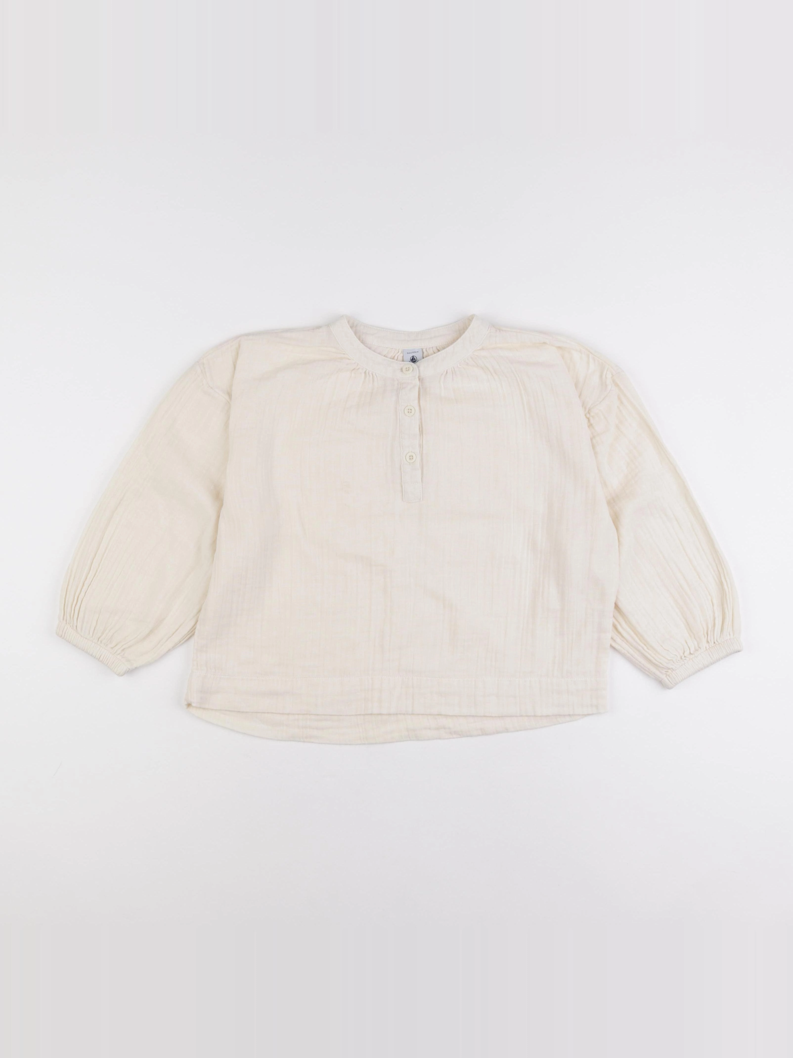 Petit Bateau - blouse beige - 8 ans