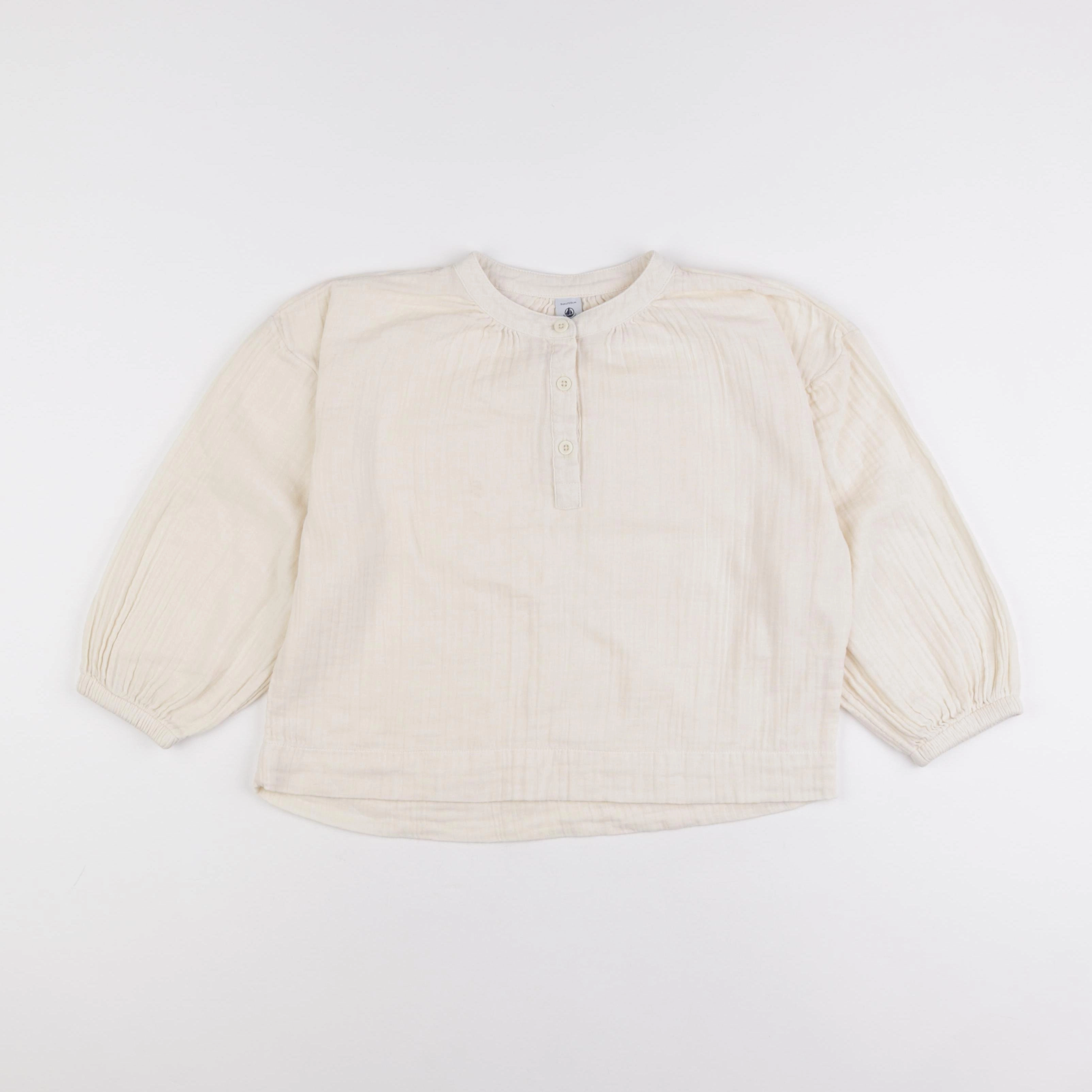 Petit Bateau - blouse beige - 8 ans