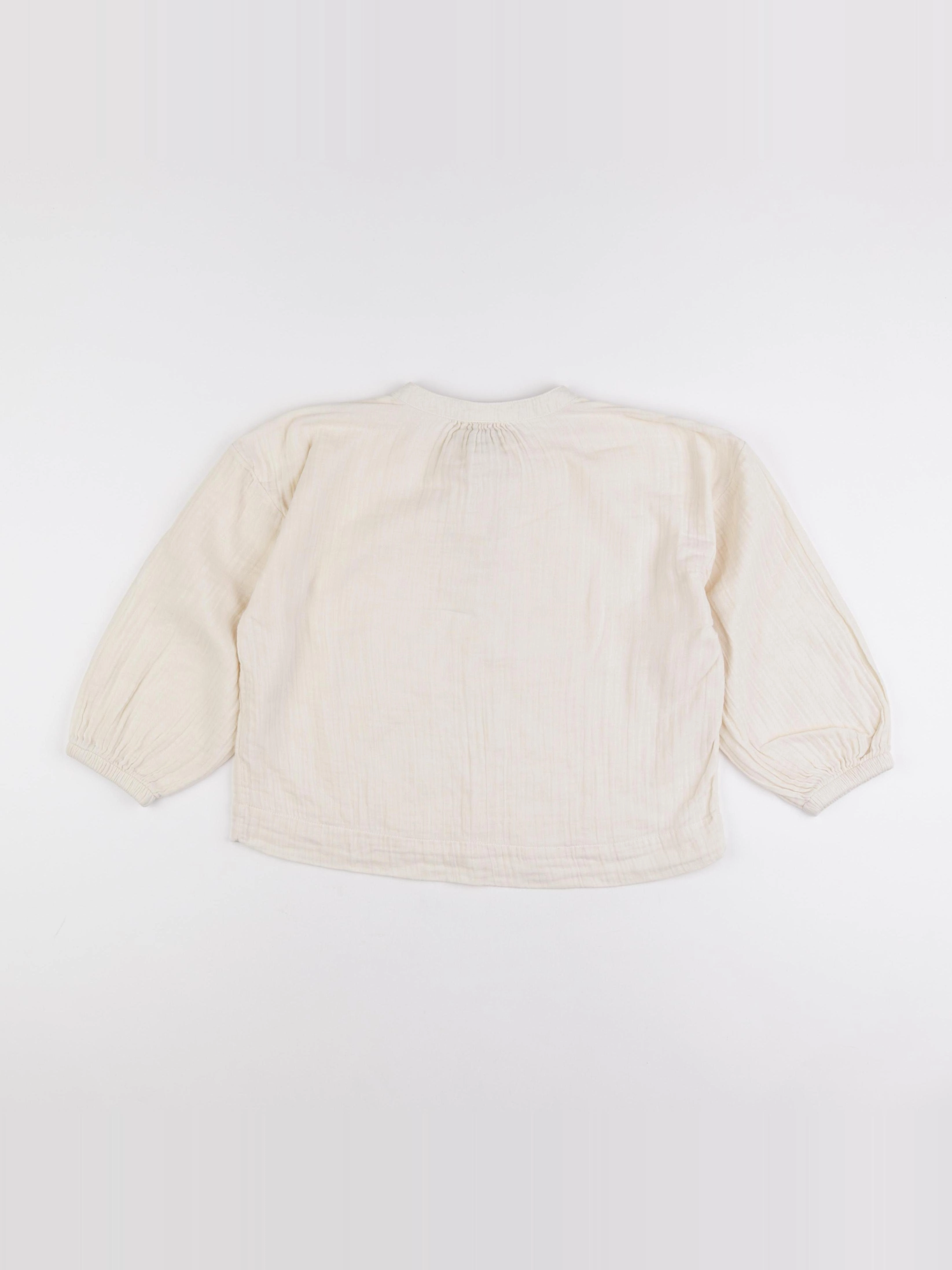 Petit Bateau - blouse beige - 8 ans