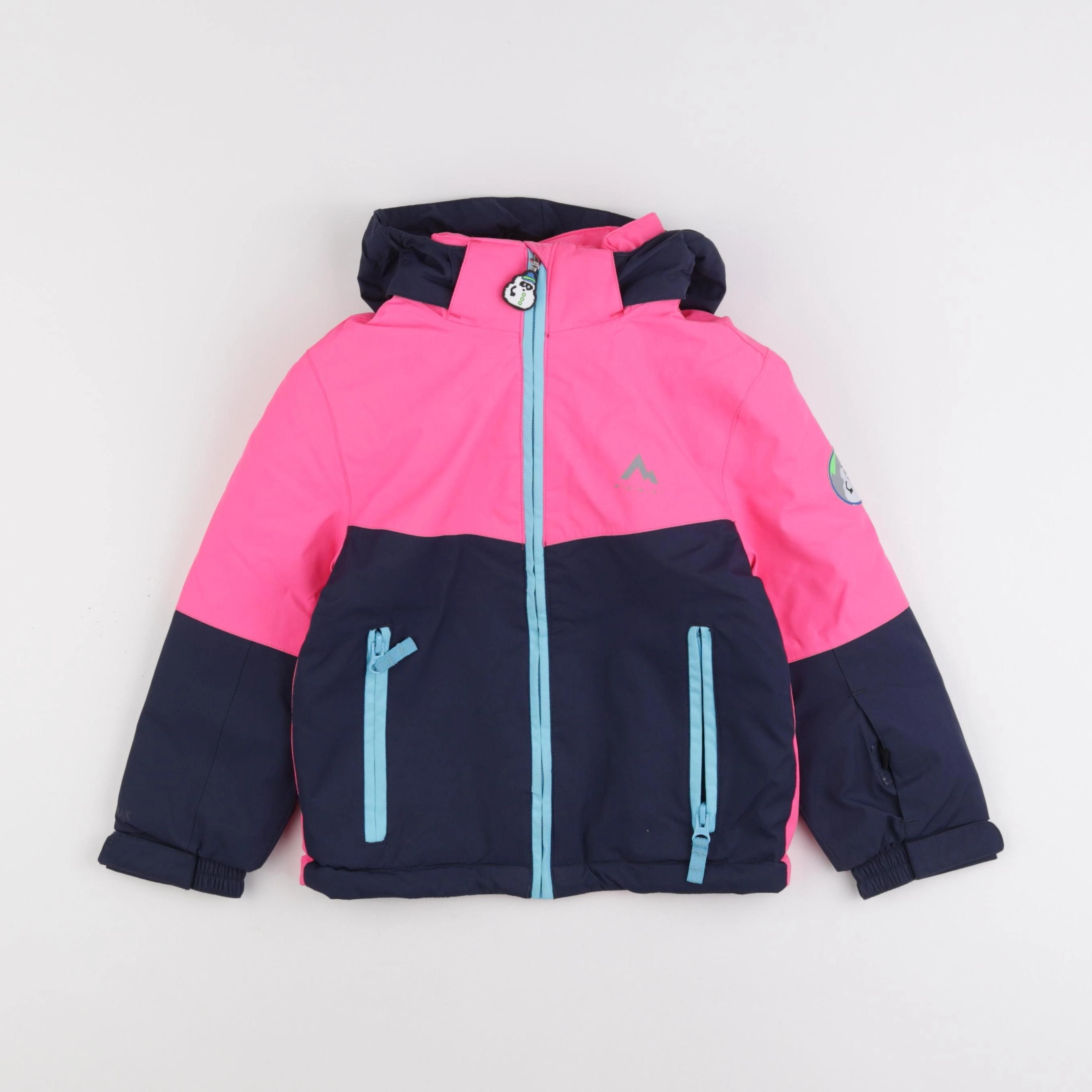 Intersport ski - manteau de ski rose fluo - 4 ans
