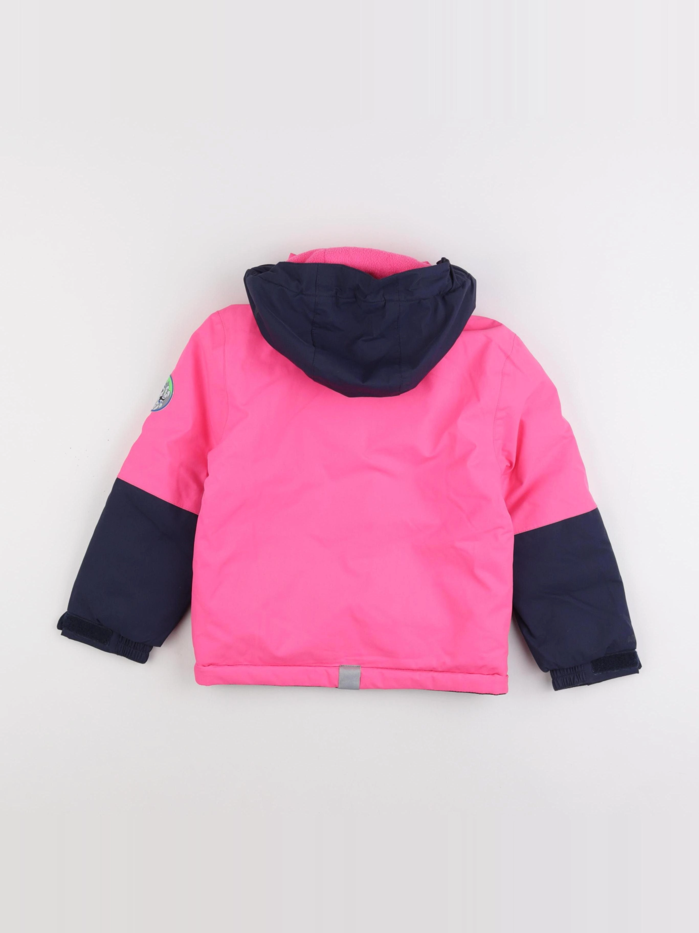 Intersport ski - manteau de ski rose fluo - 4 ans