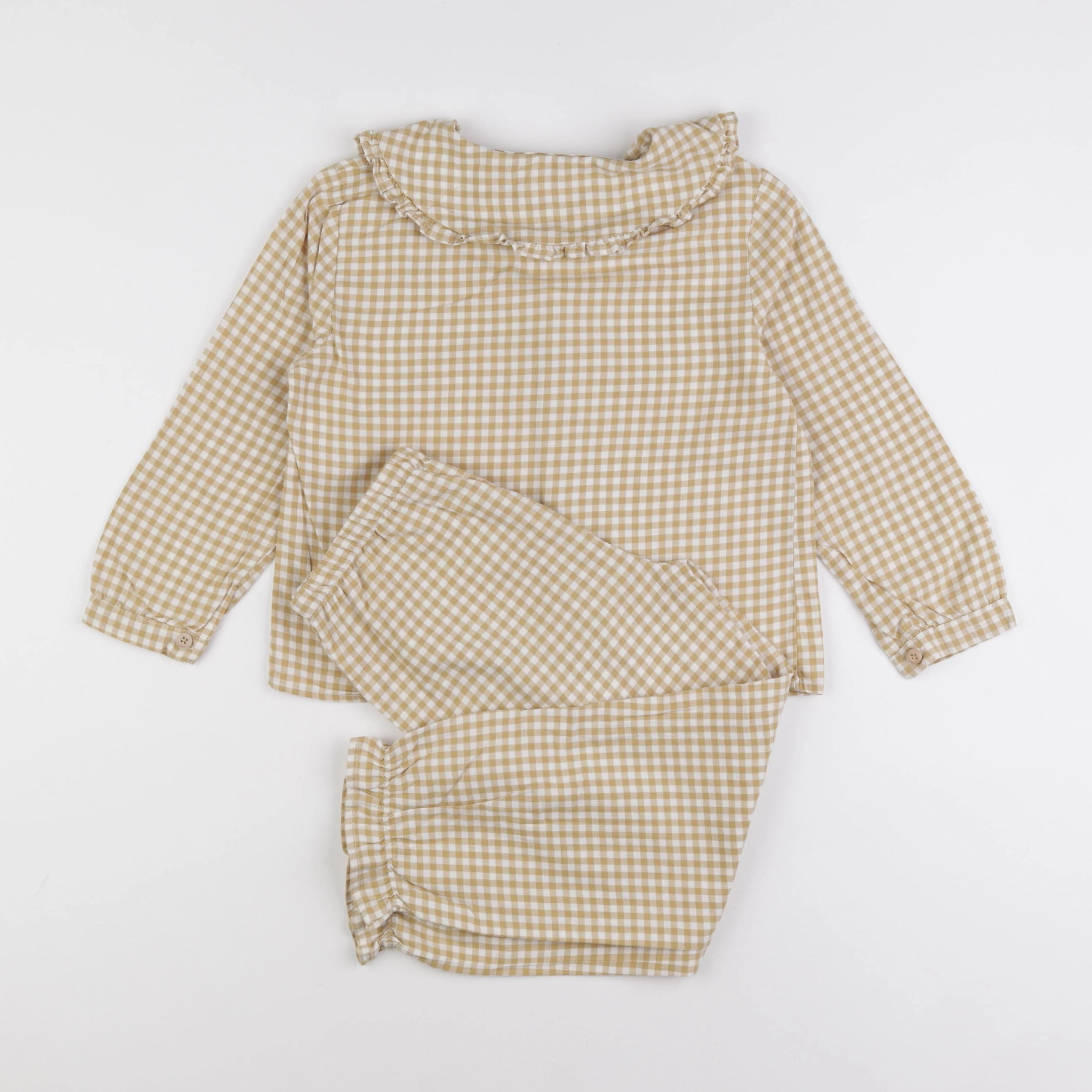 Zara - pyjama coton beige - 6/7 ans